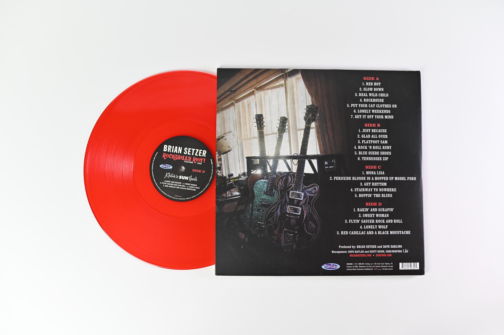 Brian Setzer - Rockabilly Riot! Volume One - A Tribute To Sun Records on Surfdog Red Vinyl