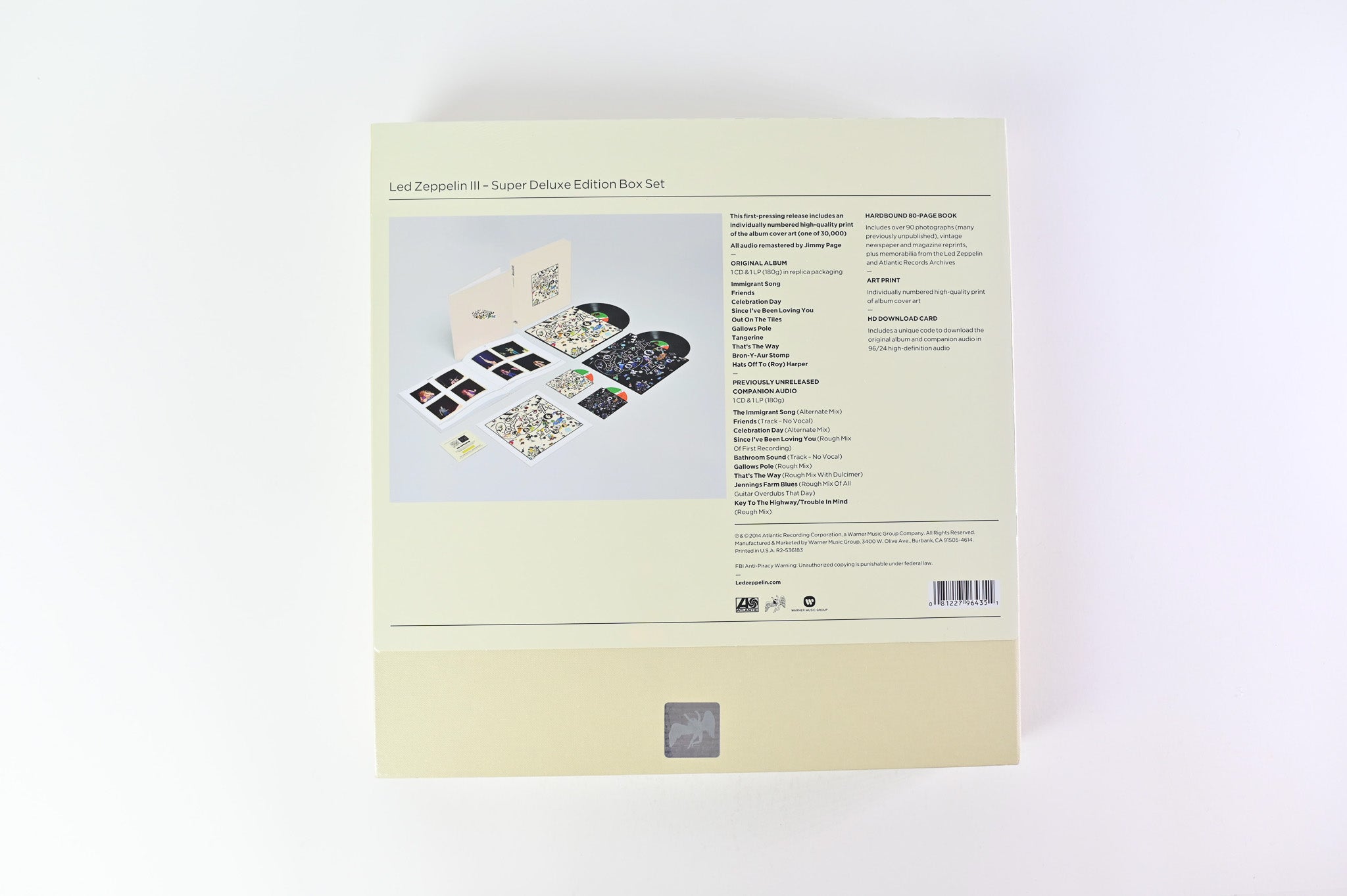 Led Zeppelin - Led Zeppelin III on Atlantic Ltd Numbered Super Deluxe Box Set Reissue Sealed