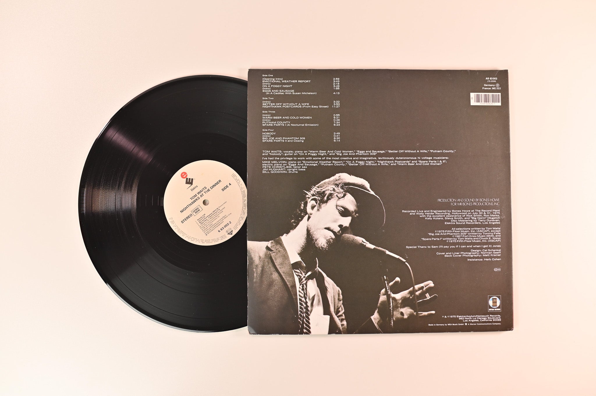 Tom Waits - Nighthawks At The Diner on Elektra German Reissue