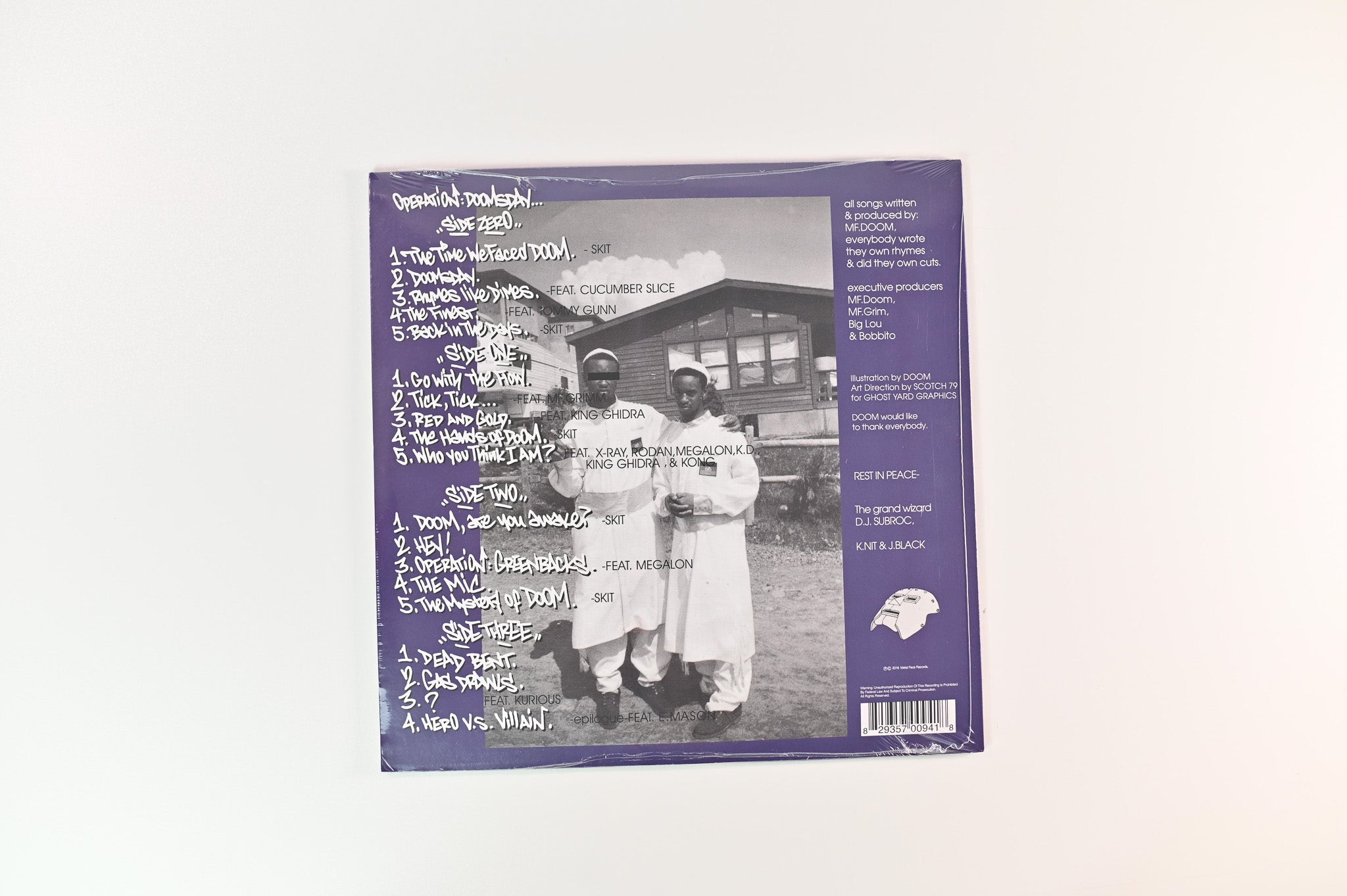 MF Doom - Operation: Doomsday on Metal Face Ltd Alternate Cover Reissue Sealed