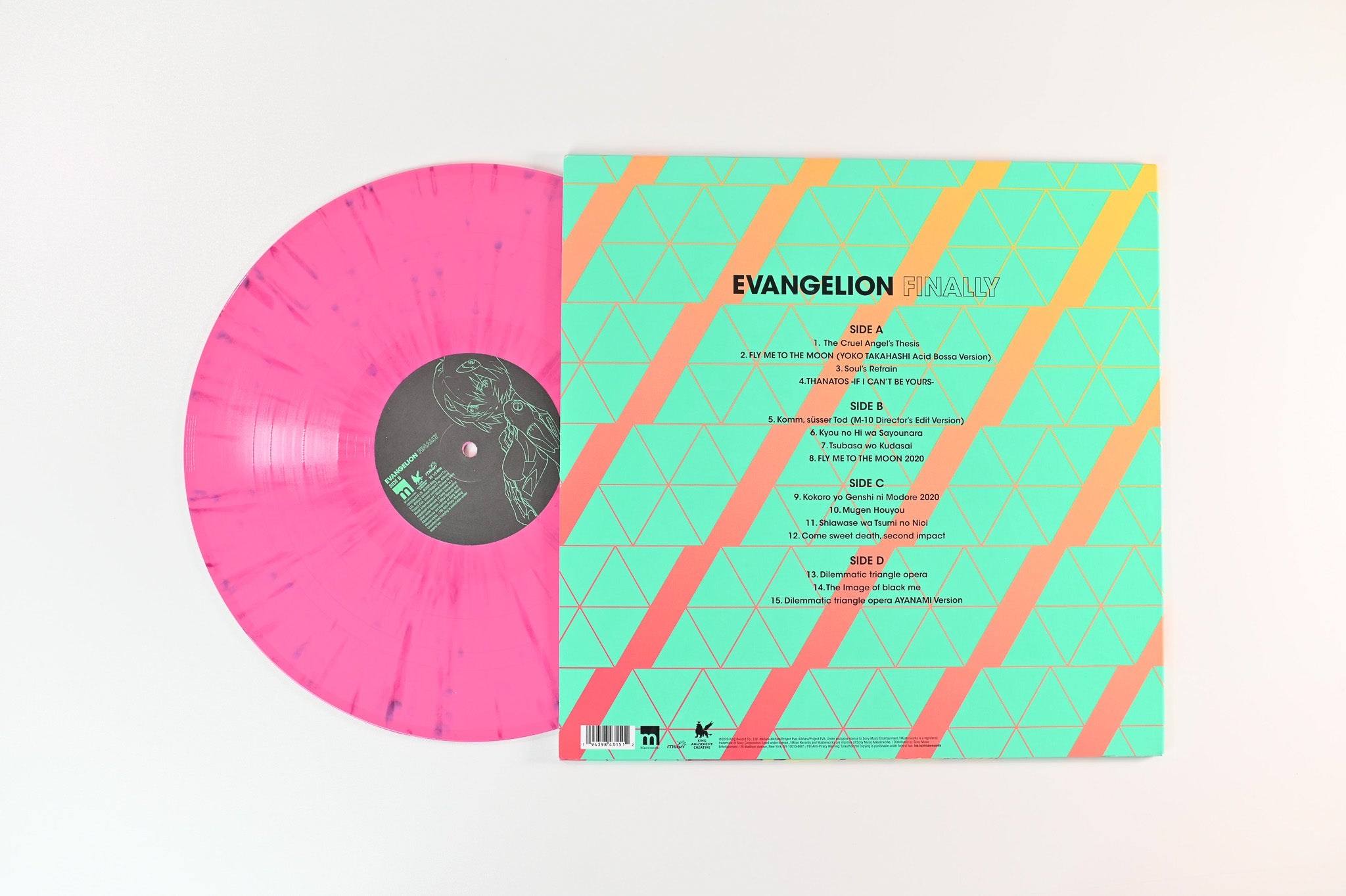 Various - Evangelion Finally on Milan Opaque Pink and Magenta Splatter