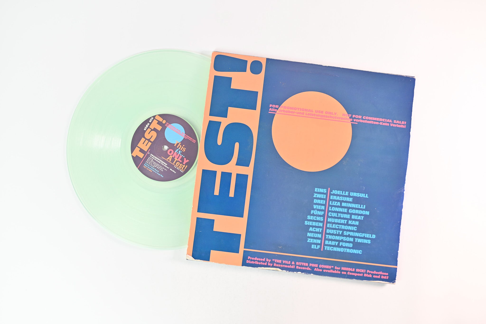 Various - This Is Only A Test! on Razormaid Records - Coke Bottle Clear Vinyl