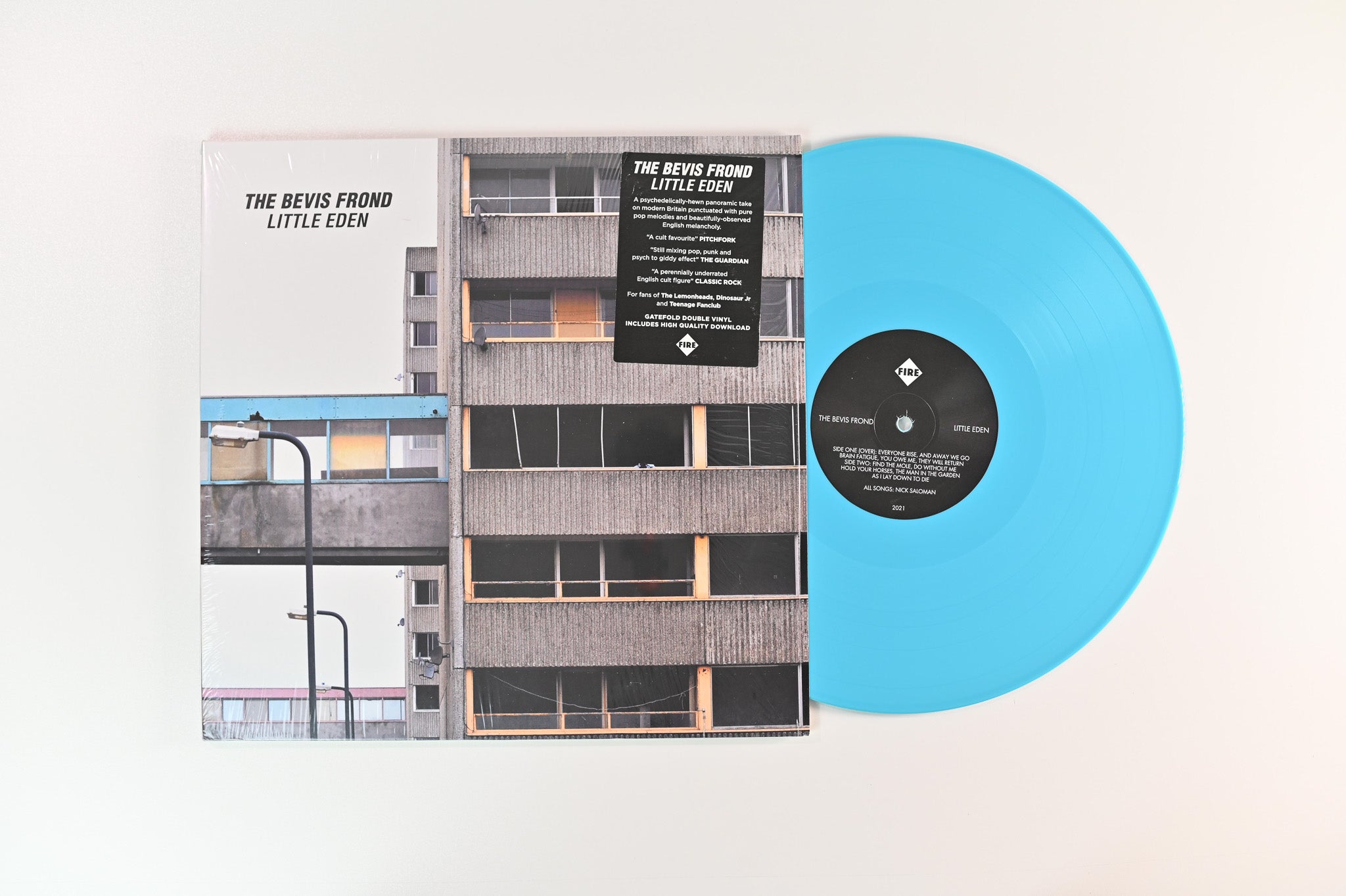 The Bevis Frond - Little Eden on Fire Records - Blue Vinyl