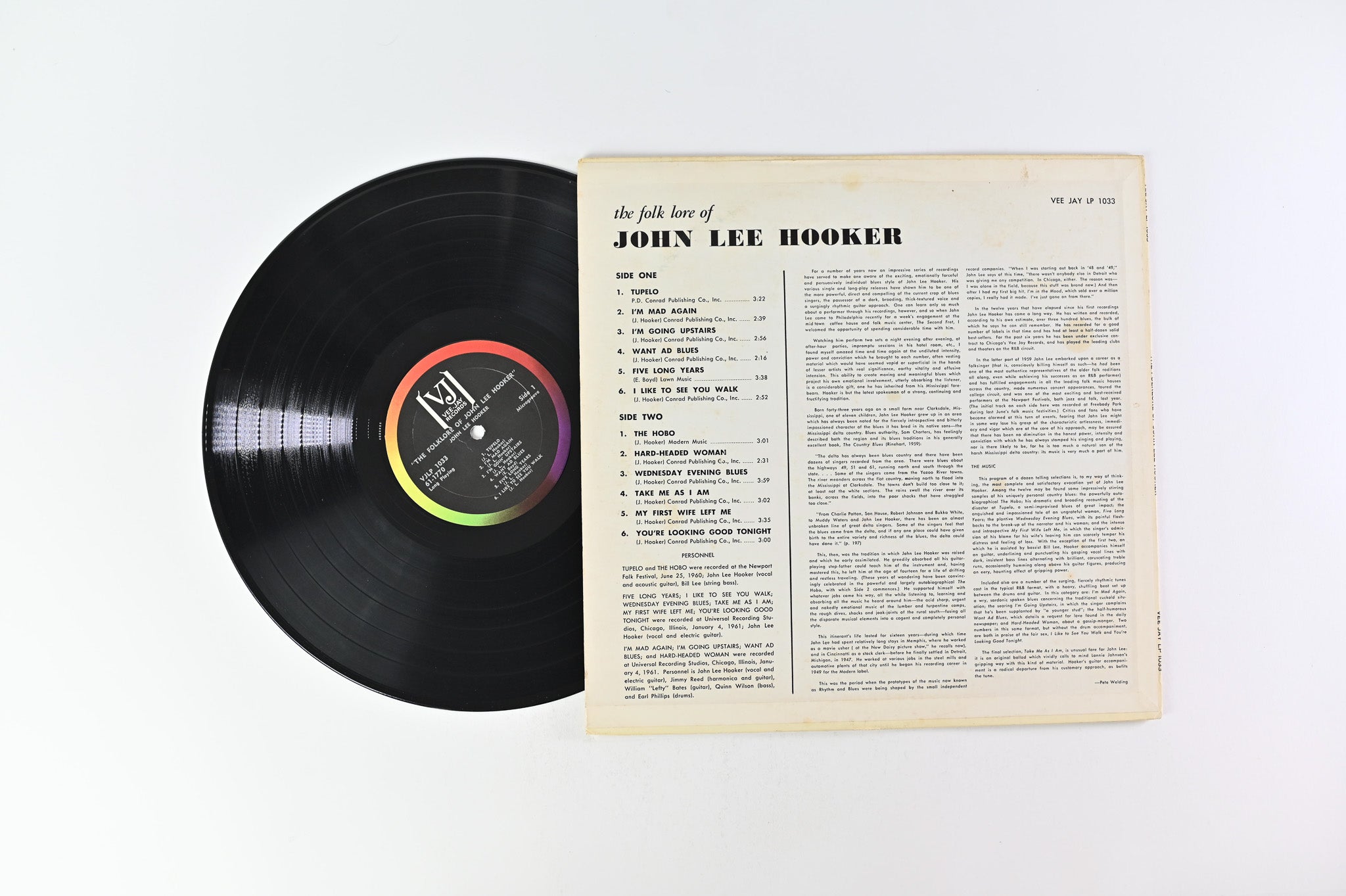John Lee Hooker - The Folk Lore Of John Lee Hooker on Vee Jay Stereo