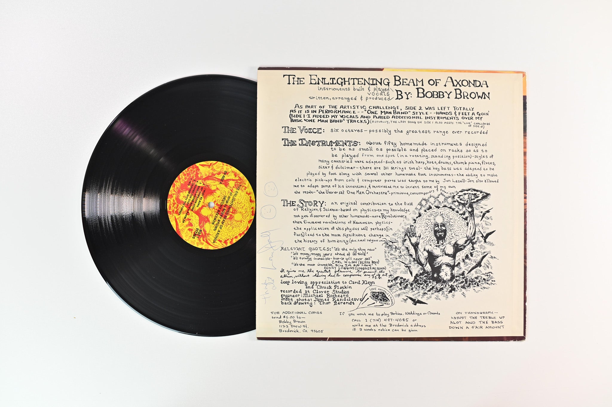 Bobby Brown - The Enlightening Beam Of Axonda on Destiny Records