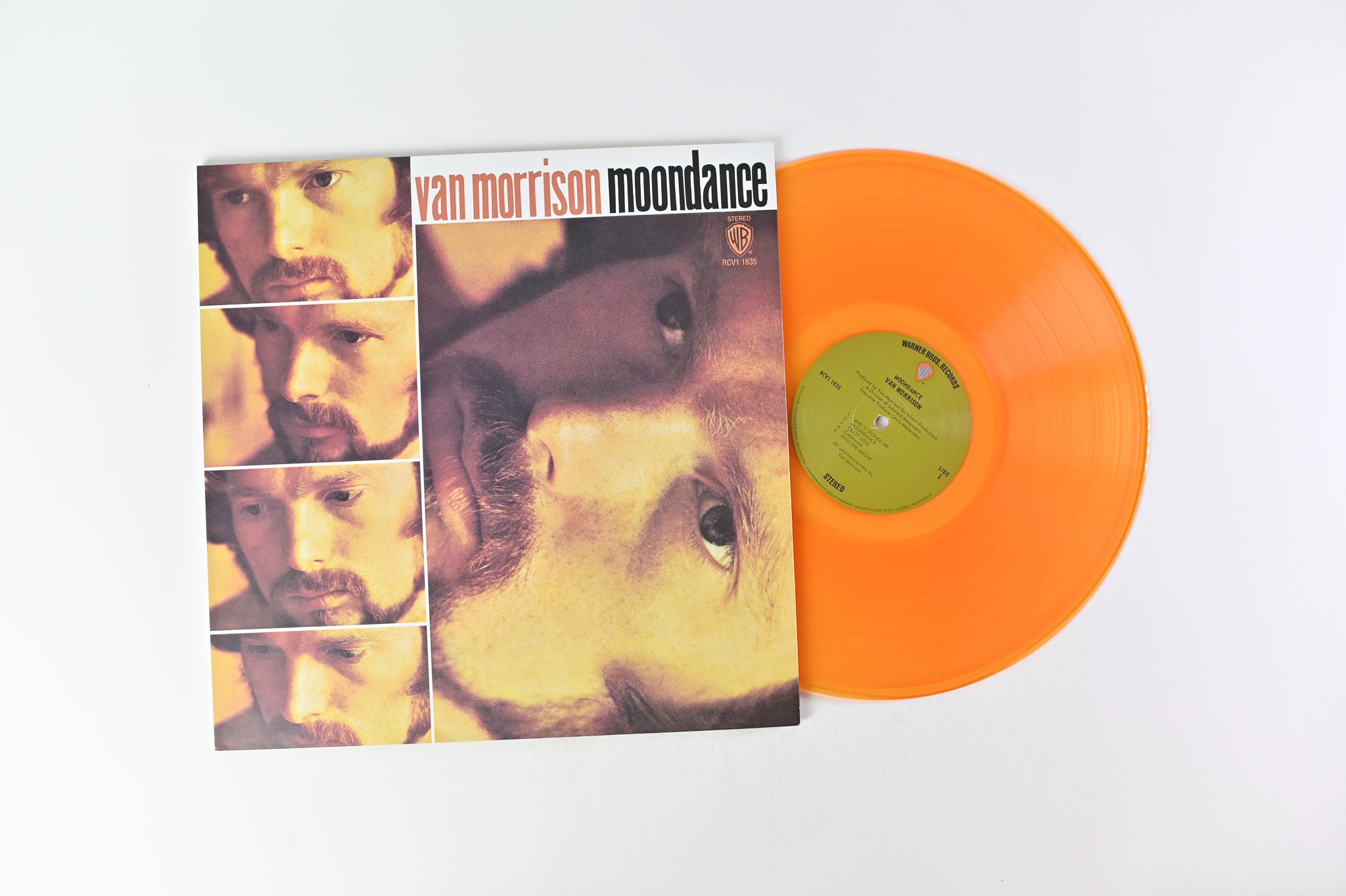 Van Morrison - Moondance on Warner Bros. Records Ltd. Reissue Orange Translucent Vinyl