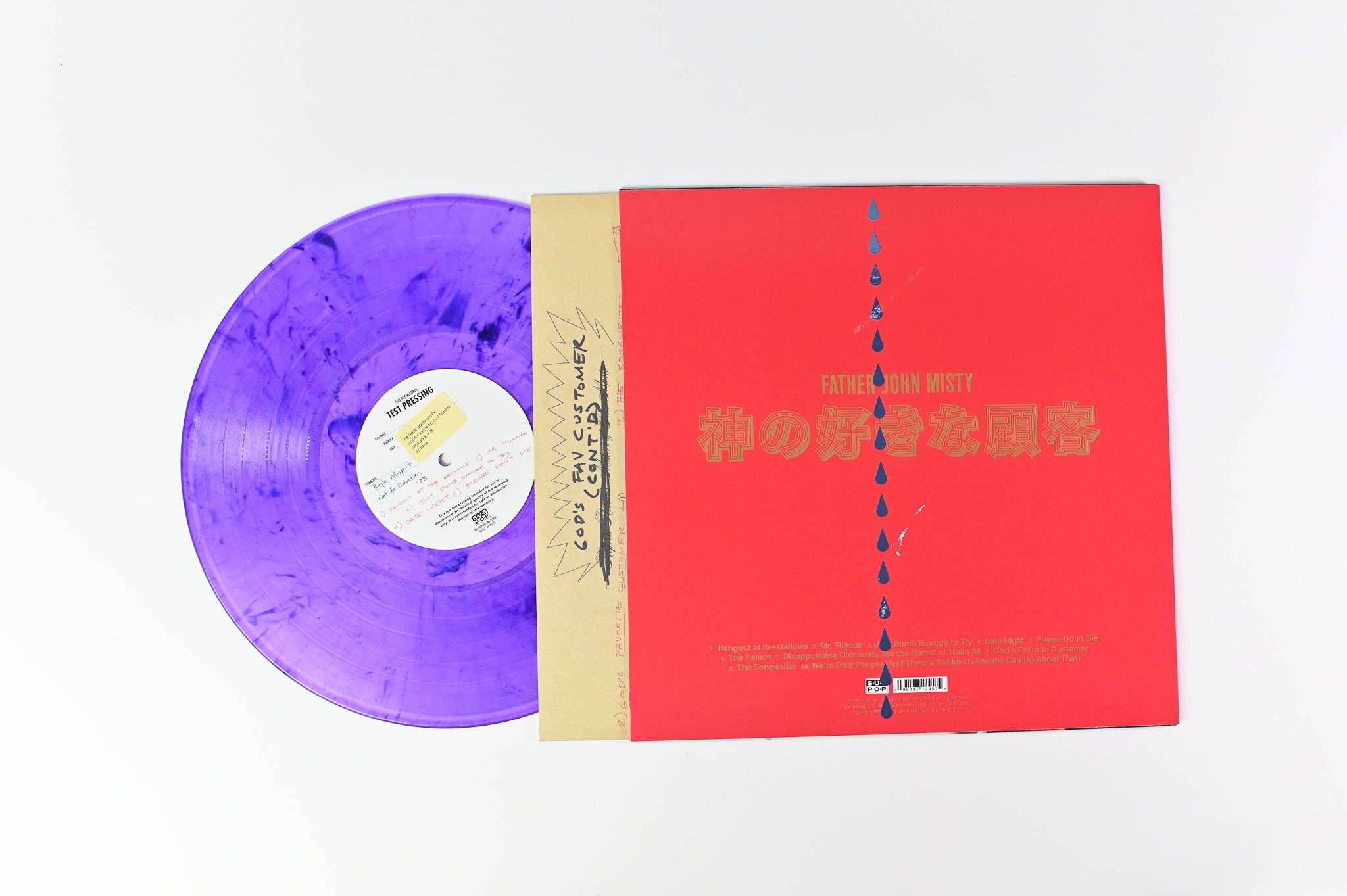 Father John Misty - God's Favorite Customer on Sub Pop Ltd Clear With Purple Smoke Vinyl