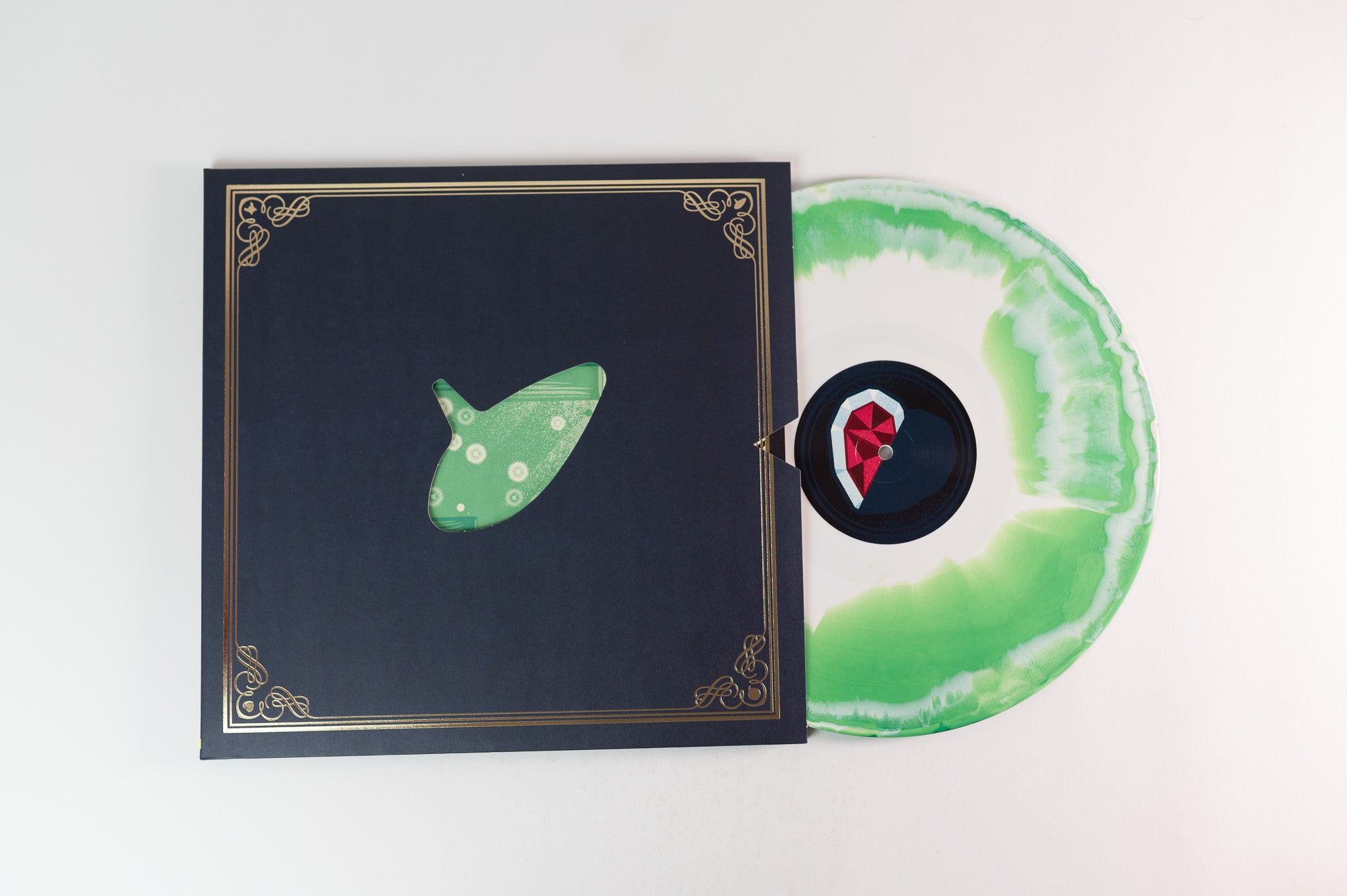 The Slovak National Symphony Orchestra - Hero Of Time (Music From "The Legend Of Zelda: Ocarina Of Time") on Materia Collective Green/Purple With White Merge Reissue