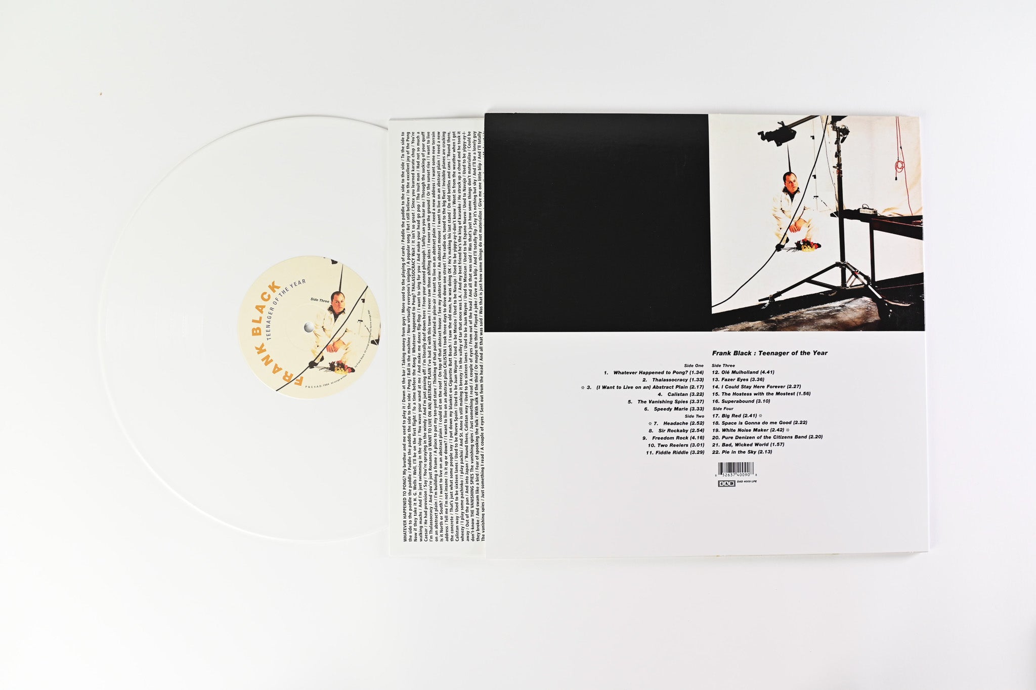 Frank Black - Teenager Of The Year on 4AD RSD Reissue on White Vinyl