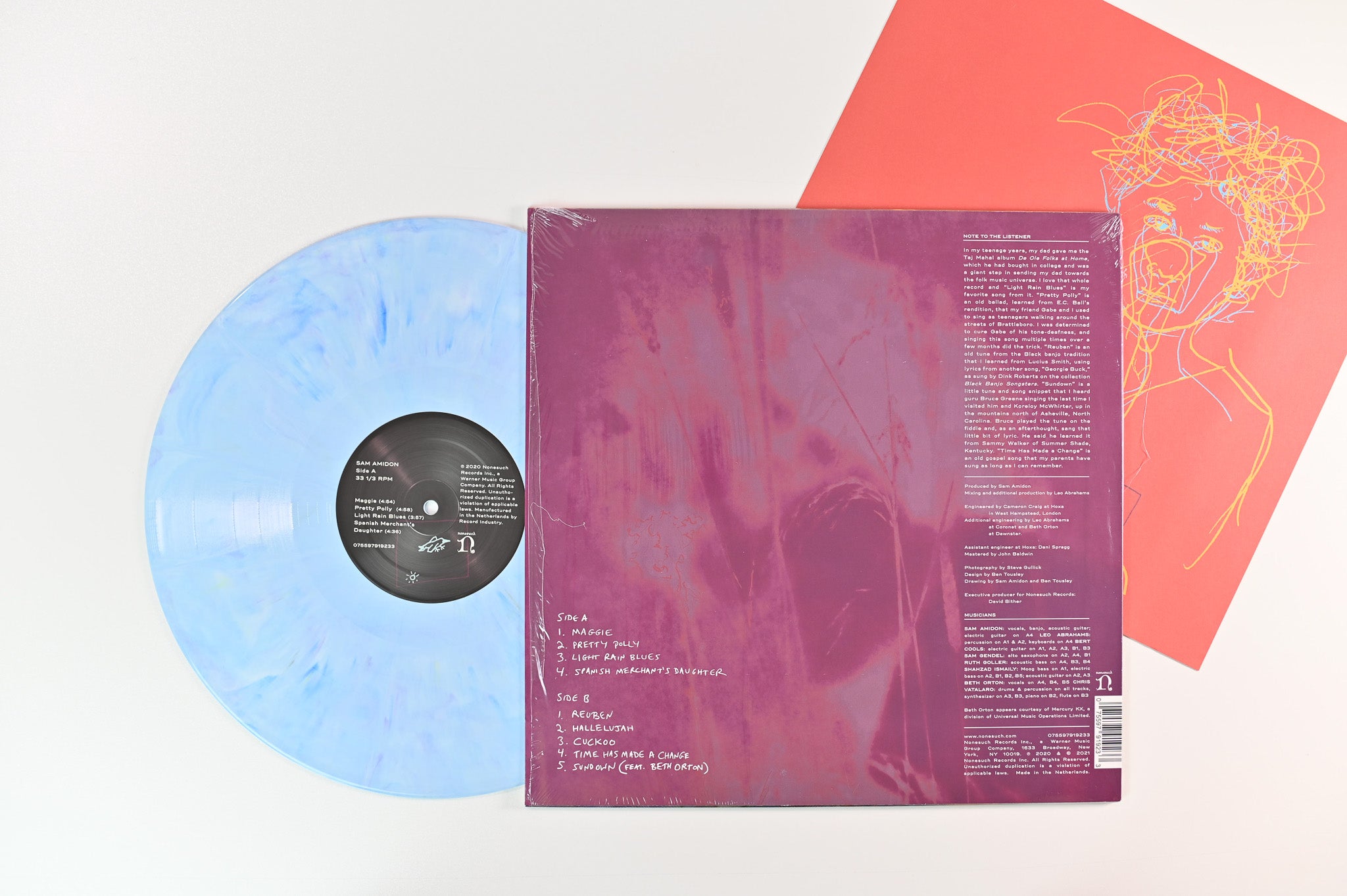 Sam Amidon - Sam Amidon on Nonesuch - Blueberry Marble Vinyl
