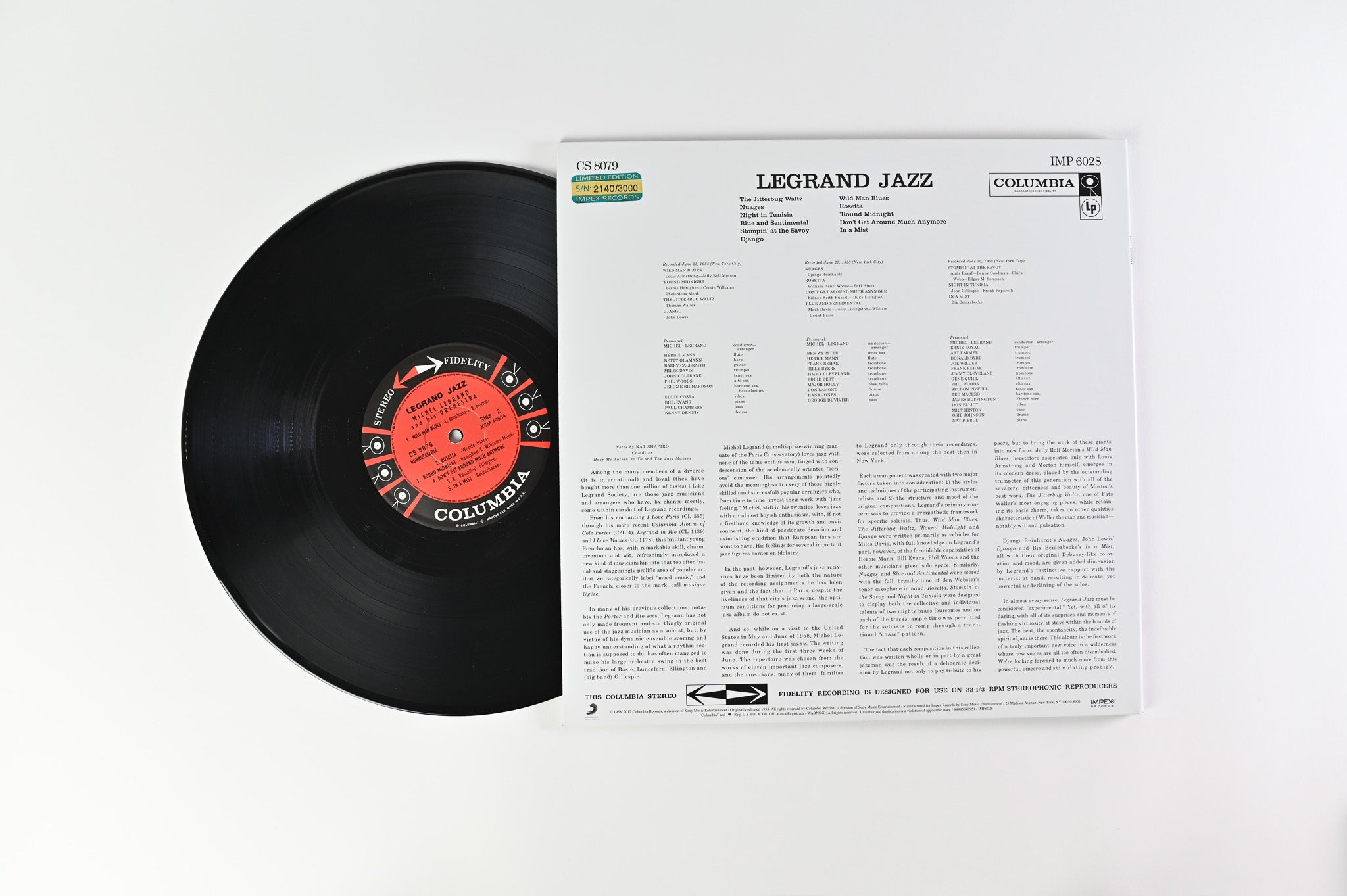 Michel Legrand - Legrand Jazz on Columbia/Impex Records Numbered Reissue