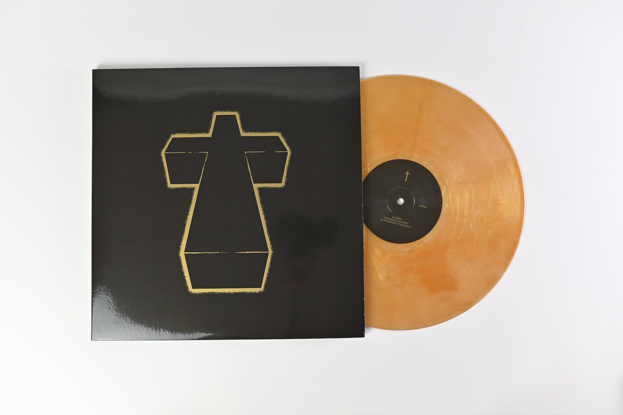 Justice - † on Ed Banger/Because Music Vinyl Me, Please Reissue Gold Nugget Vinyl