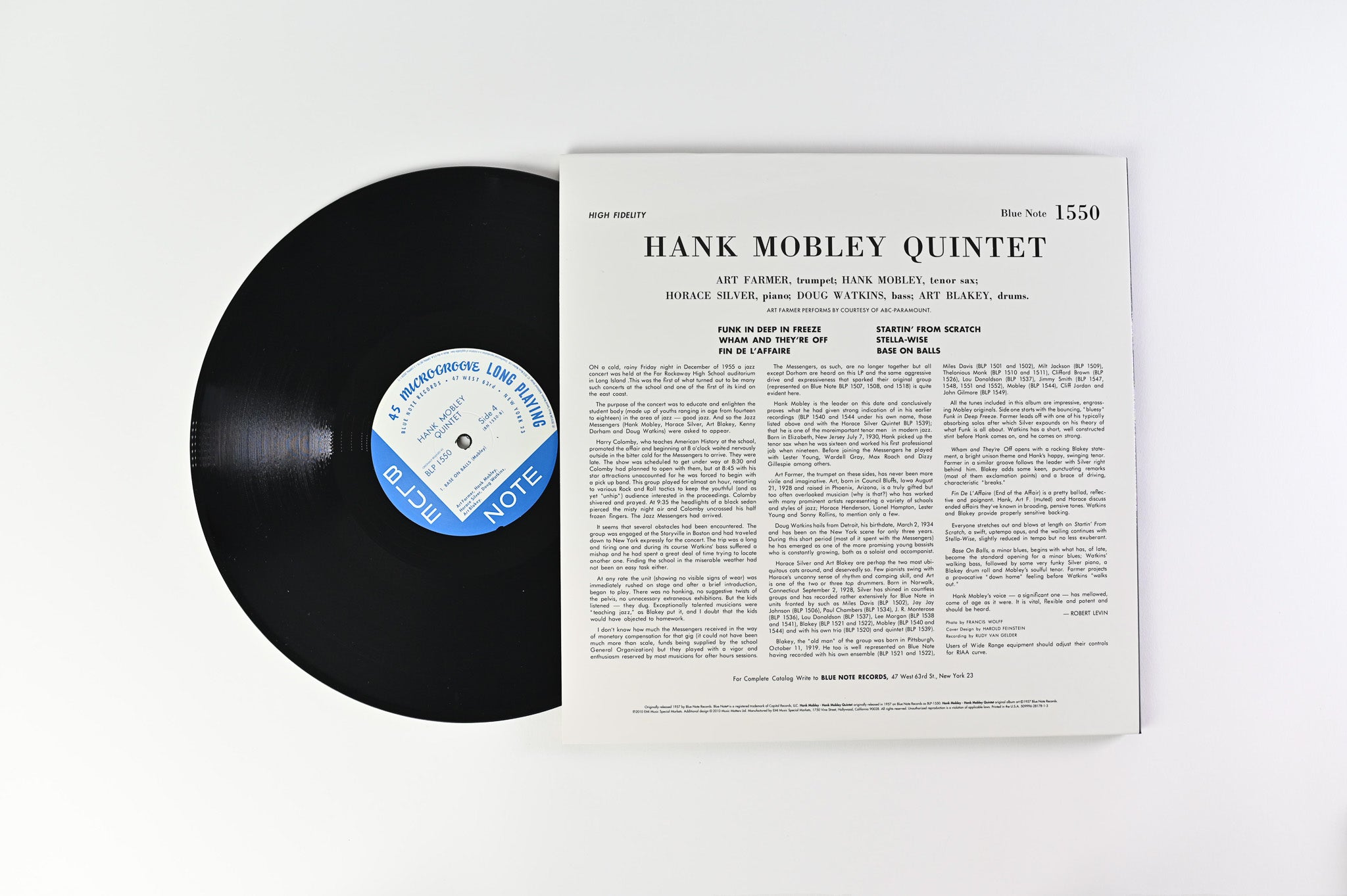 Hank Mobley - Quintet on Blue Note Music Matters Ltd. Reissue 45 RPM