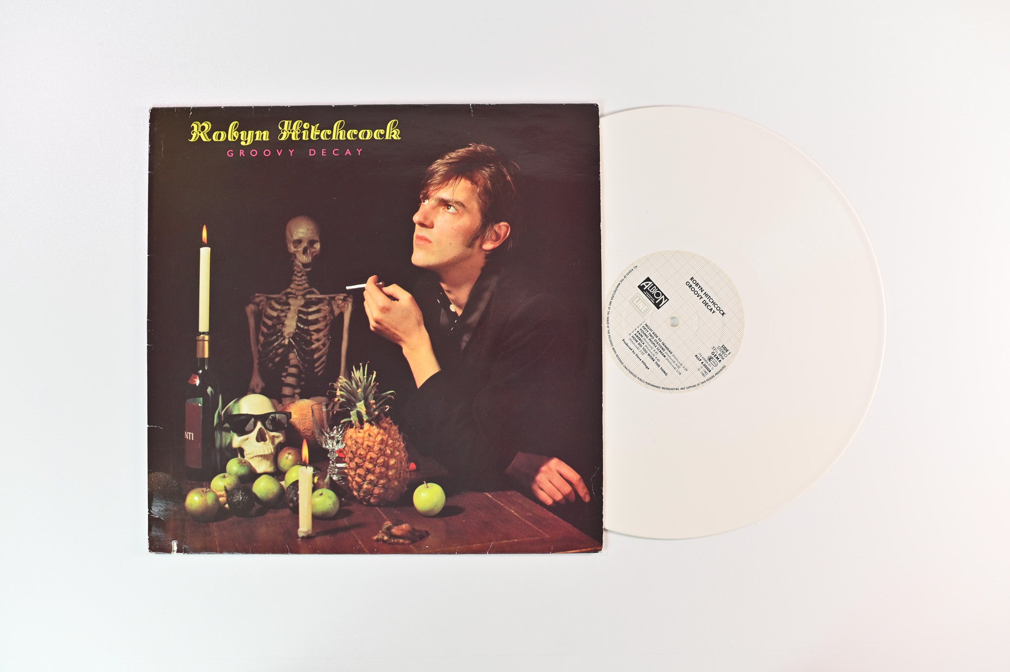 Robyn Hitchcock - Groovy Decay on Albion Records / Line - German Pressing - White Vinyl