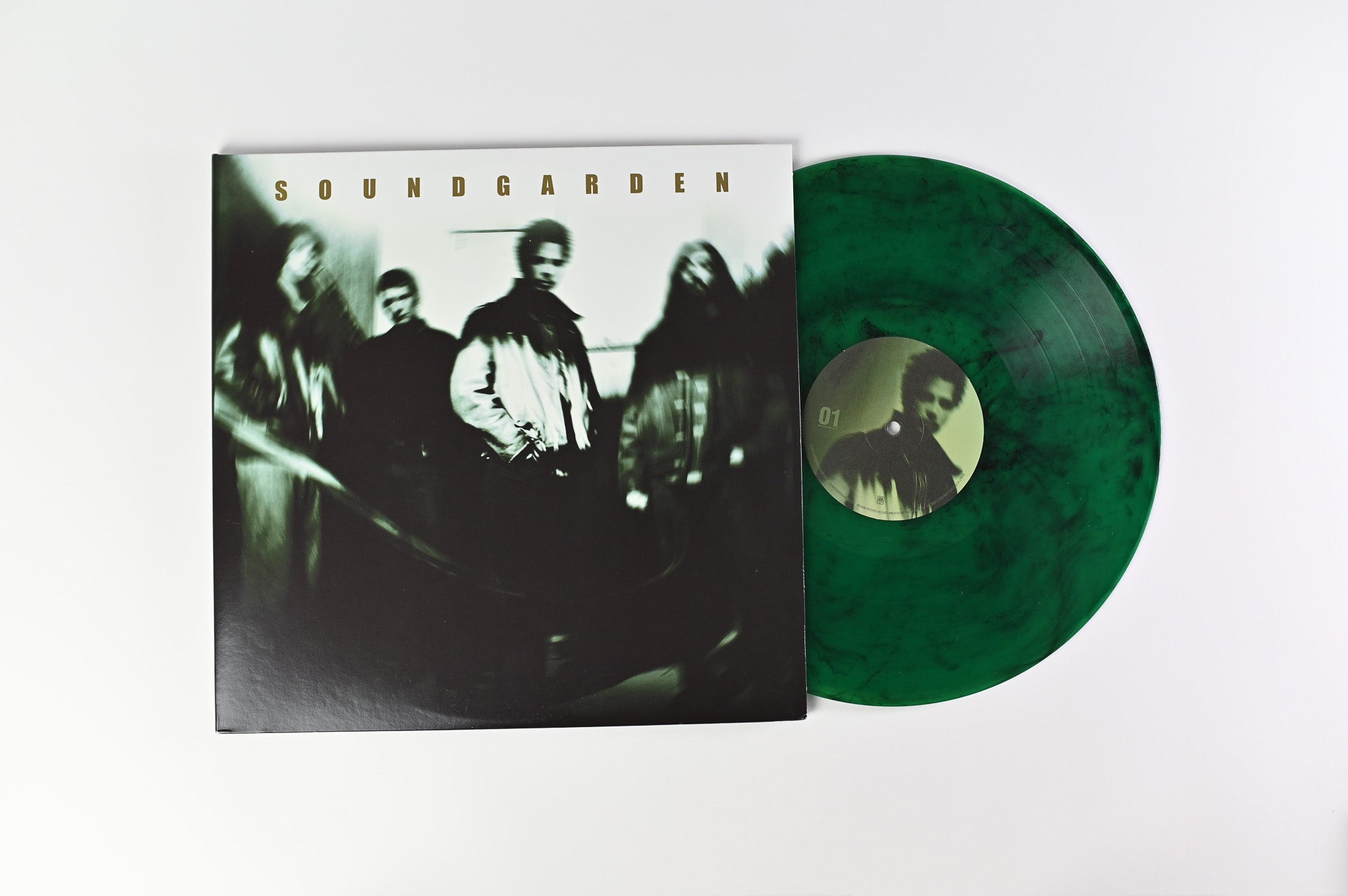 Soundgarden - A-Sides on Universal RSD Reissue on Green with Black & White Smoke Vinyl
