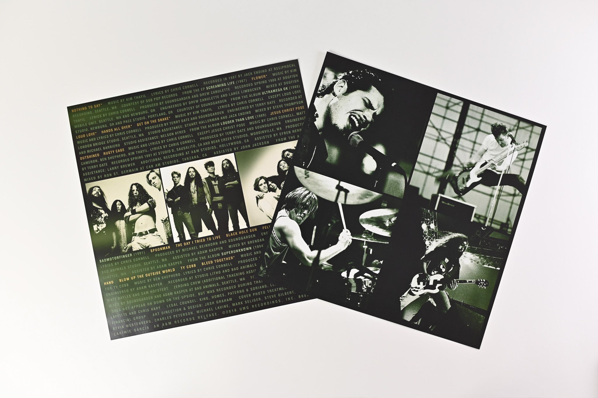 Soundgarden - A-Sides on Universal RSD Reissue on Green with Black & White Smoke Vinyl