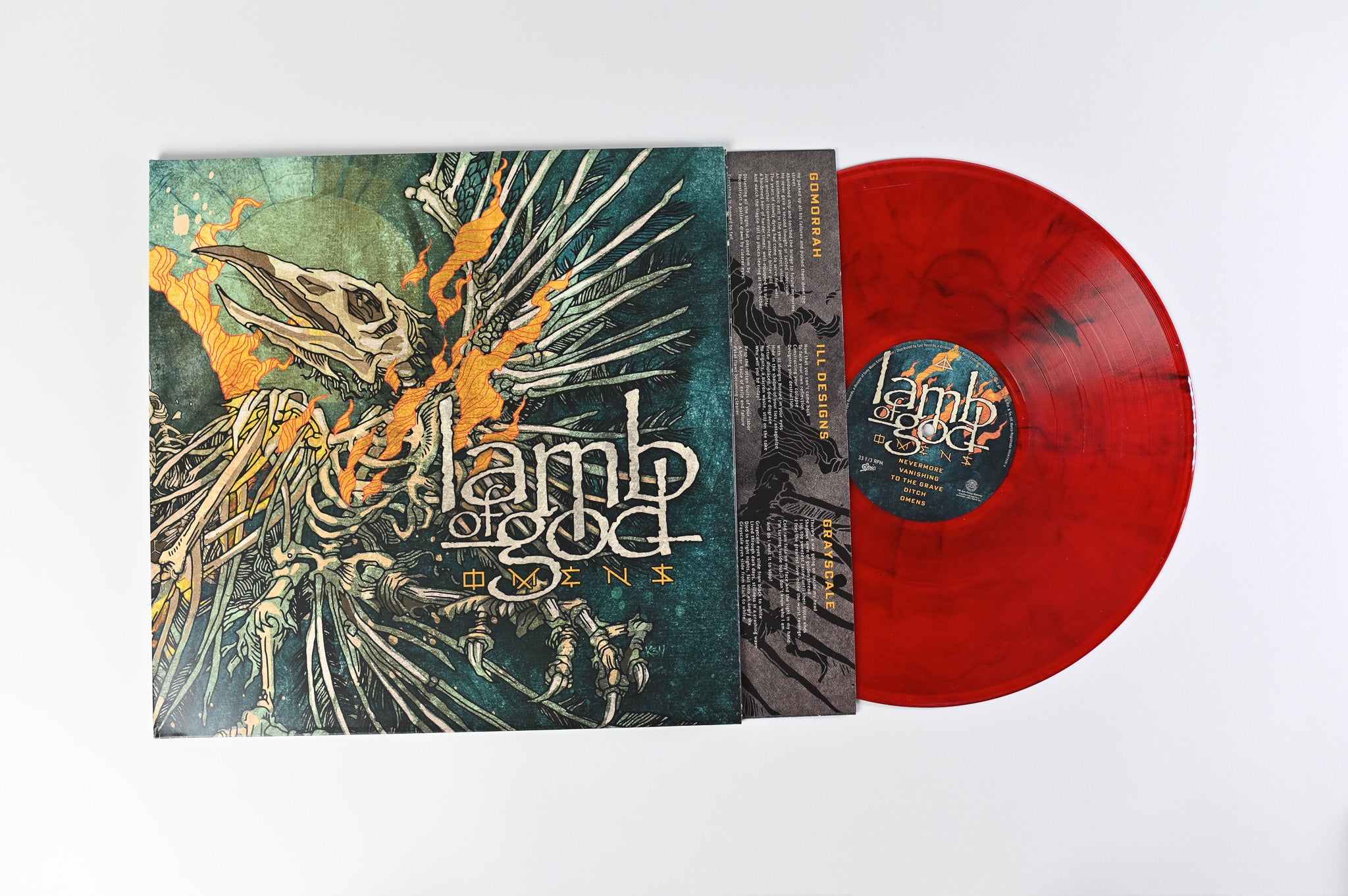 Lamb Of God - Omens on Epic on Red Black Marble Vinyl