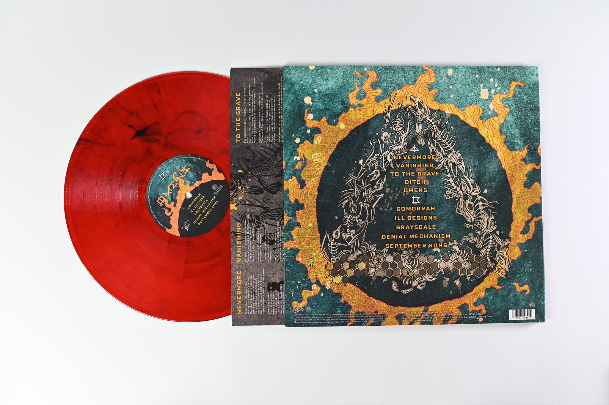 Lamb Of God - Omens on Epic on Red Black Marble Vinyl