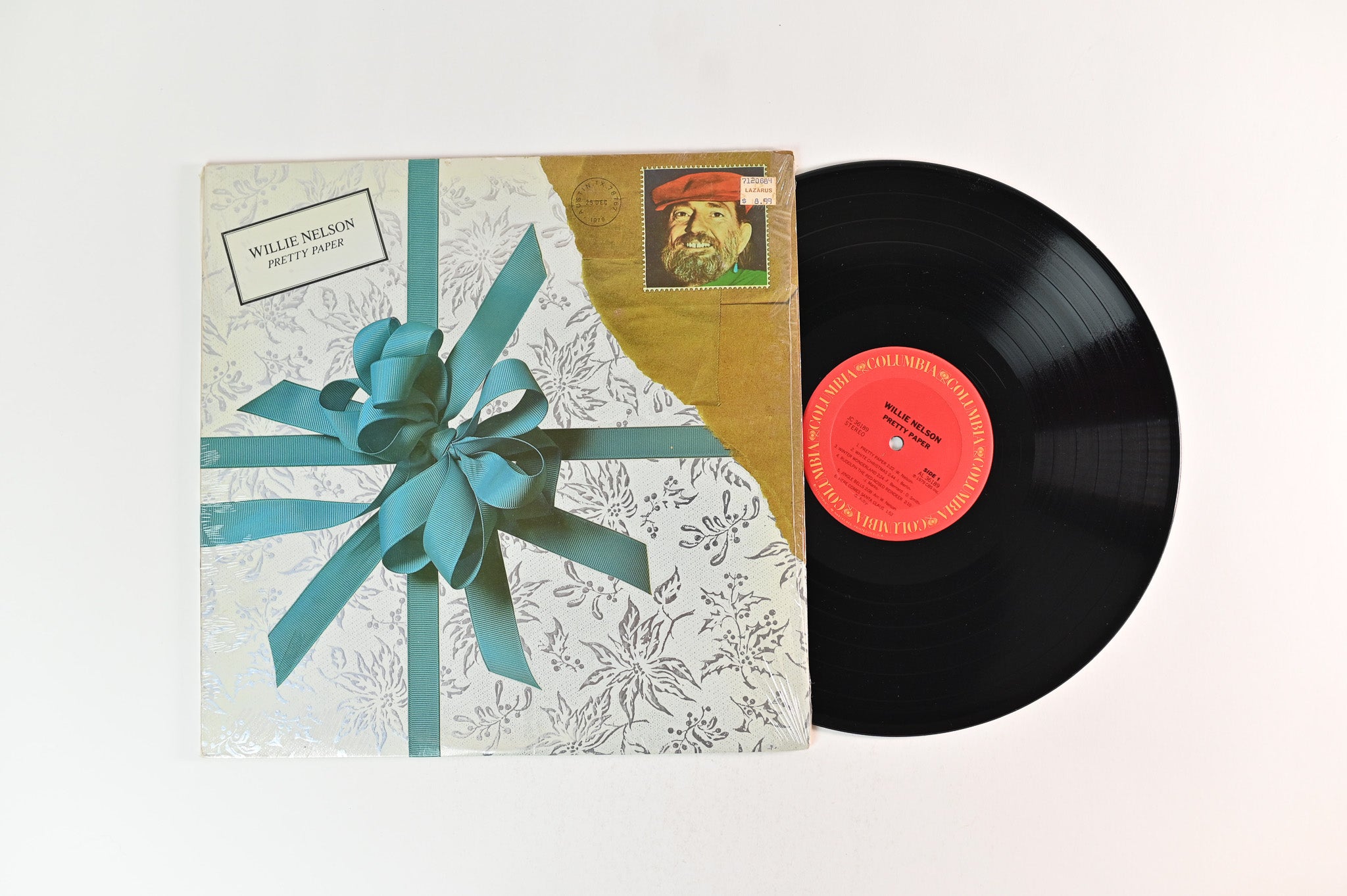 Willie Nelson - Pretty Paper on Columbia Embossed Cover