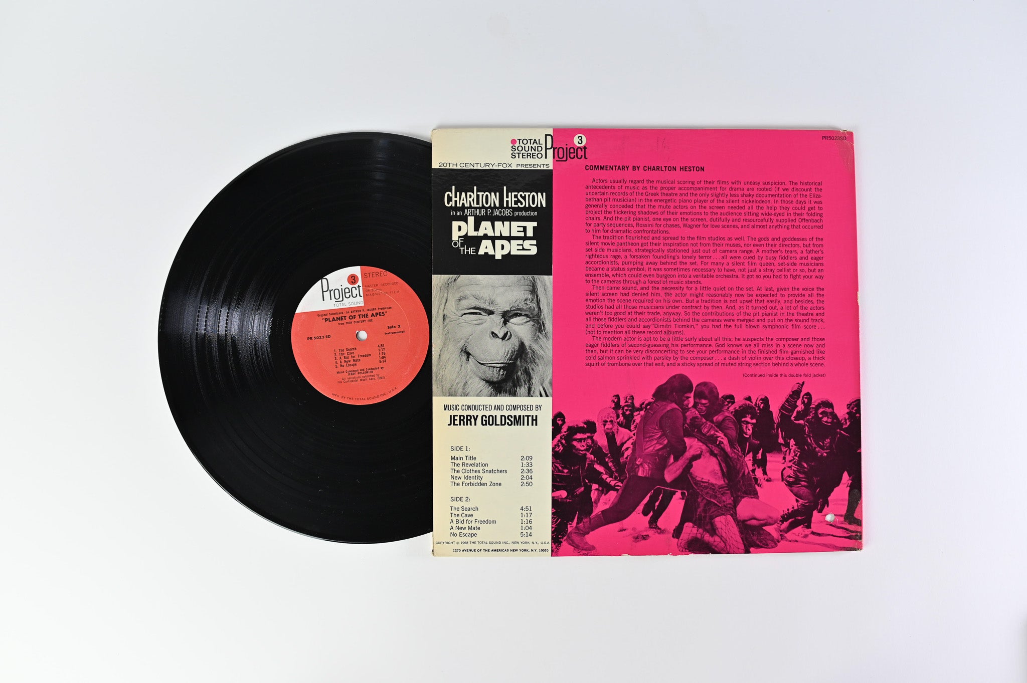 Jerry Goldsmith - Planet Of The Apes (Original Motion Picture Soundtrack) on Project 3 Total Sound