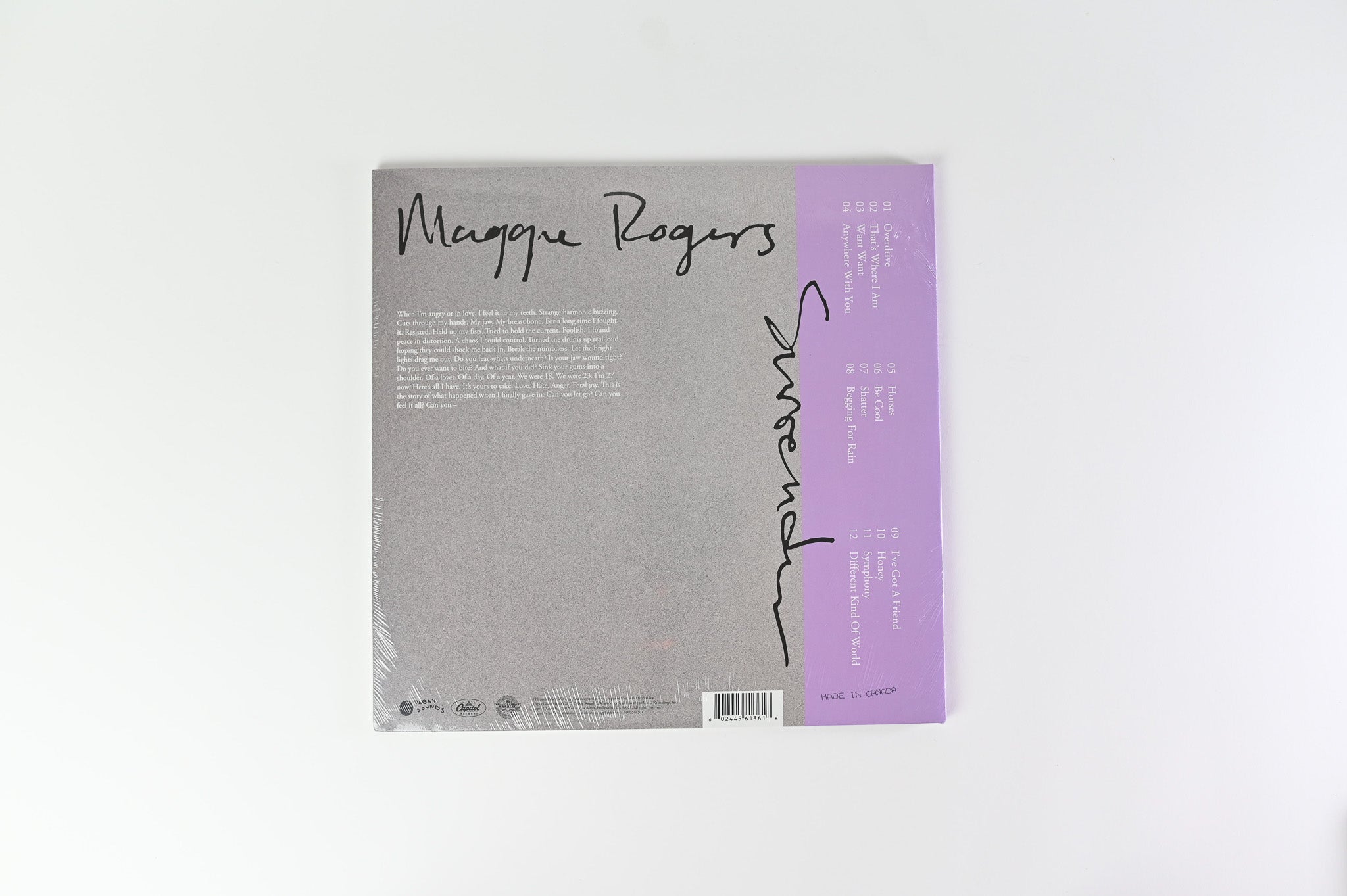 Maggie Rogers - Surrender on Capitol Ltd Purple Vinyl Sealed
