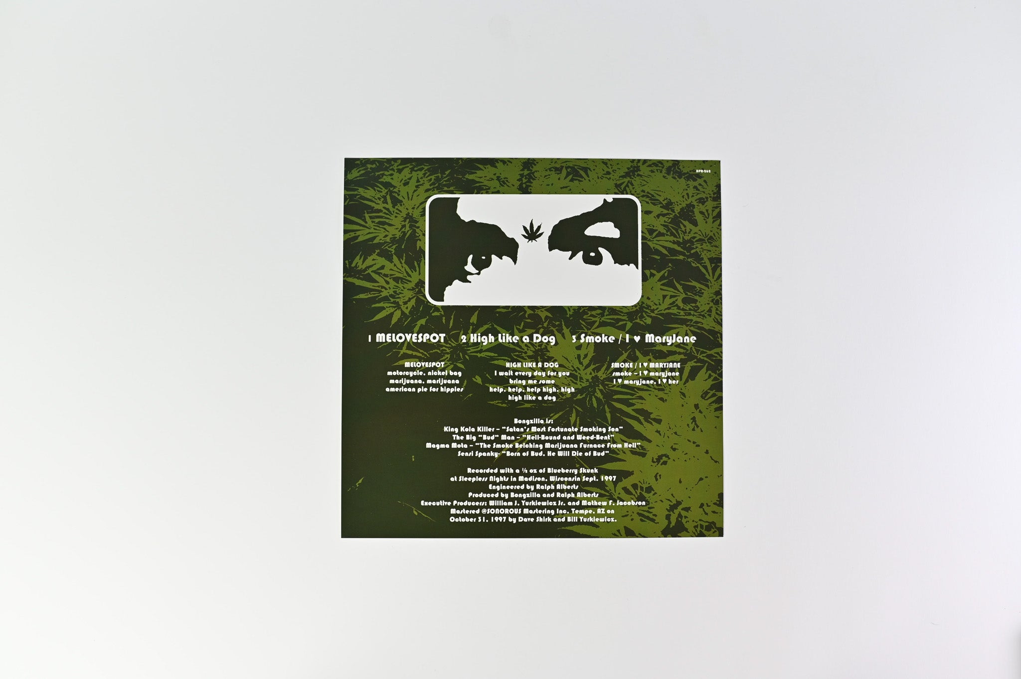 Bongzilla - Methods For Attaining Extreme Altitudes on Hydro-Phonic Ltd Splatter Reissue