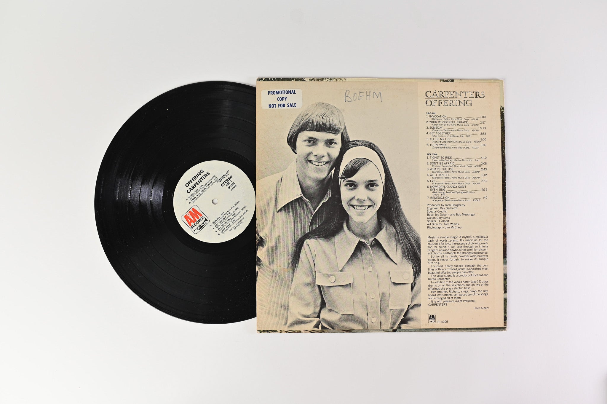 Carpenters - Offering on A&M Promo