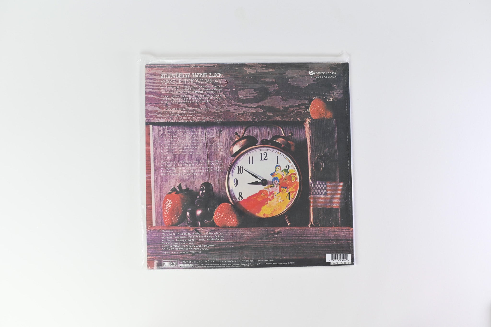 Strawberry Alarm Clock - Wake Up...It's Tomorrow on Sundazed Clear w/Blue Red & Black Swirl Reissue Sealed
