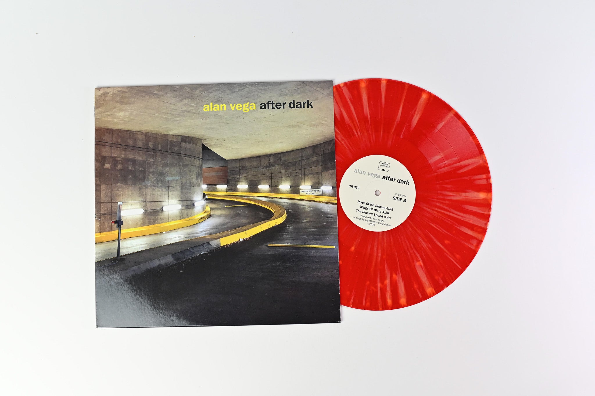Alan Vega - After Dark on In the Red Recordings Red Splattered Vinyl