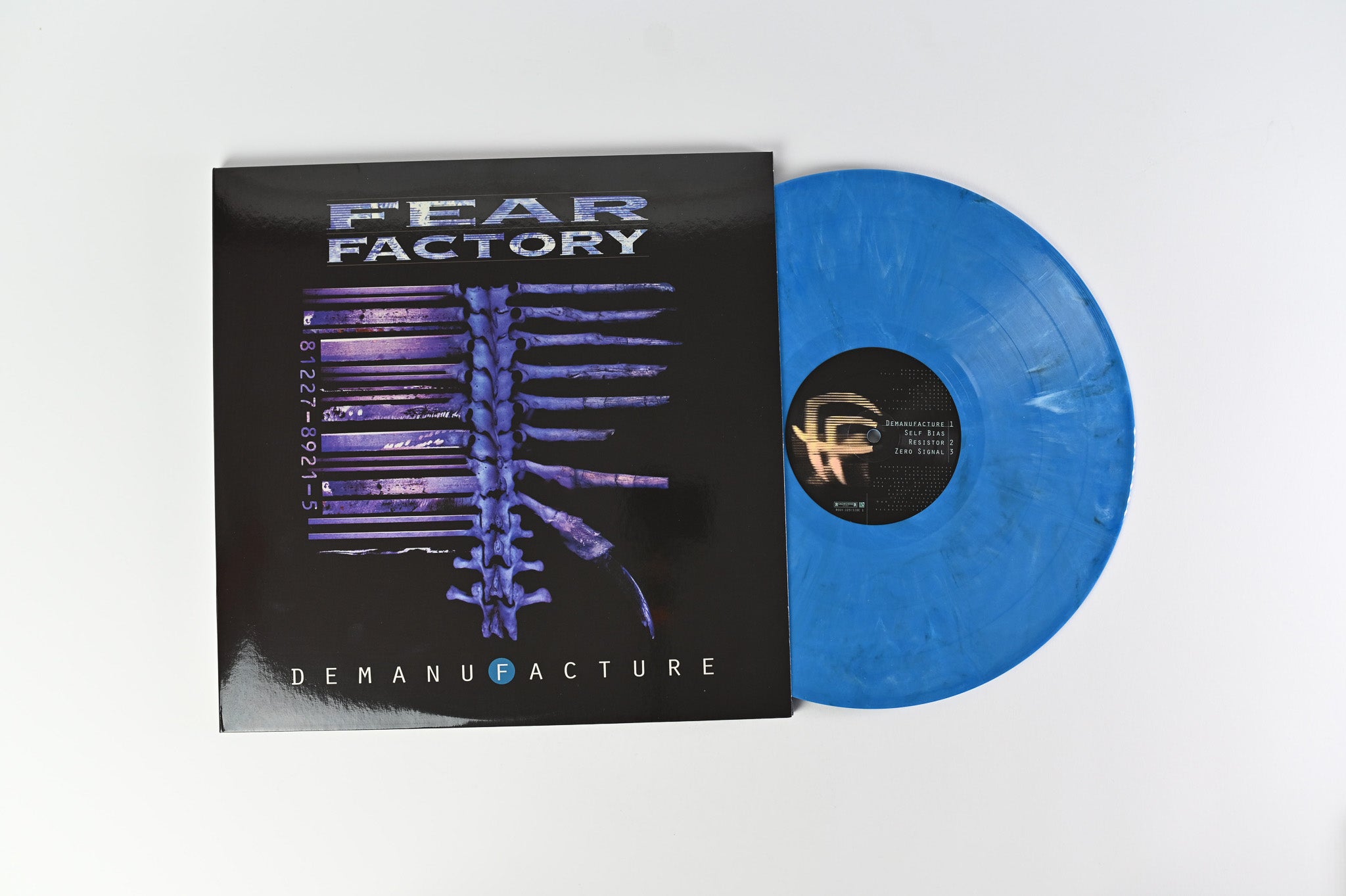 Fear Factory - Demanufacture on Run Out Groove Blue, Solid White and Black Reissue