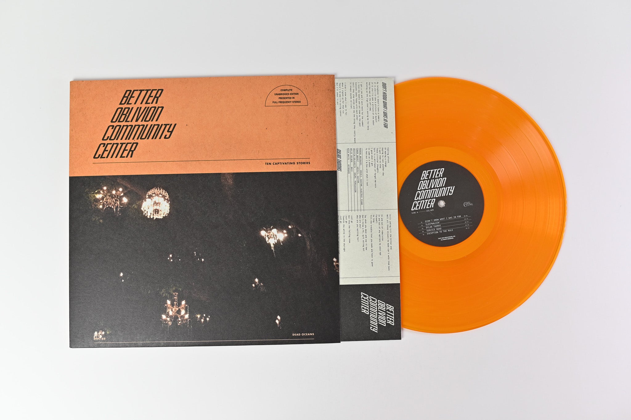 Better Oblivion Community Center - S/T on Dead Oceans Ltd Orange Vinyl