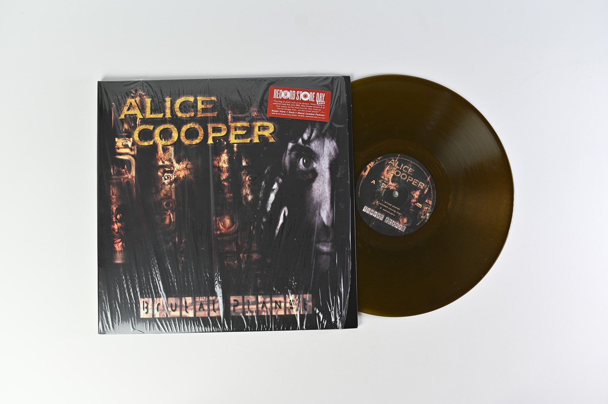 Alice Cooper - Brutal Planet on eOne RSD Ltd Bronze Marbled