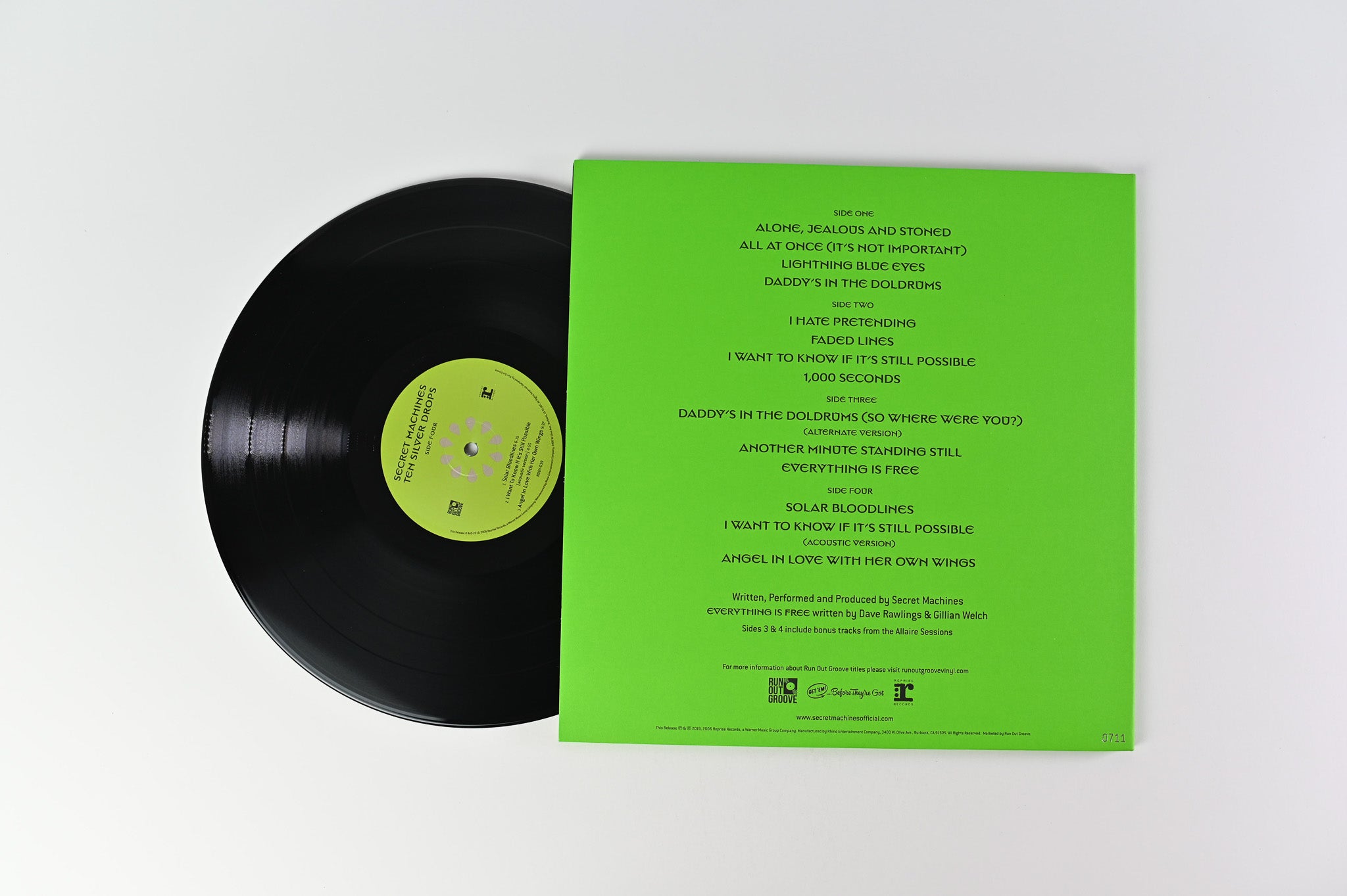 Secret Machines - Ten Silver Drops on Run Out Groove Ltd Numbered