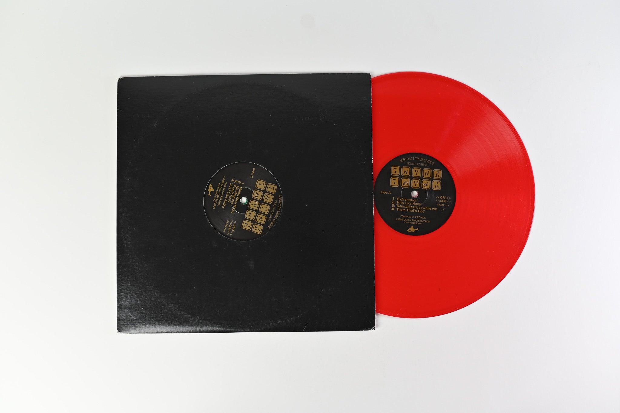 Abstract Tribe Unique - South Central Thynk Taynk on Ocean Floor Red and Green Vinyl