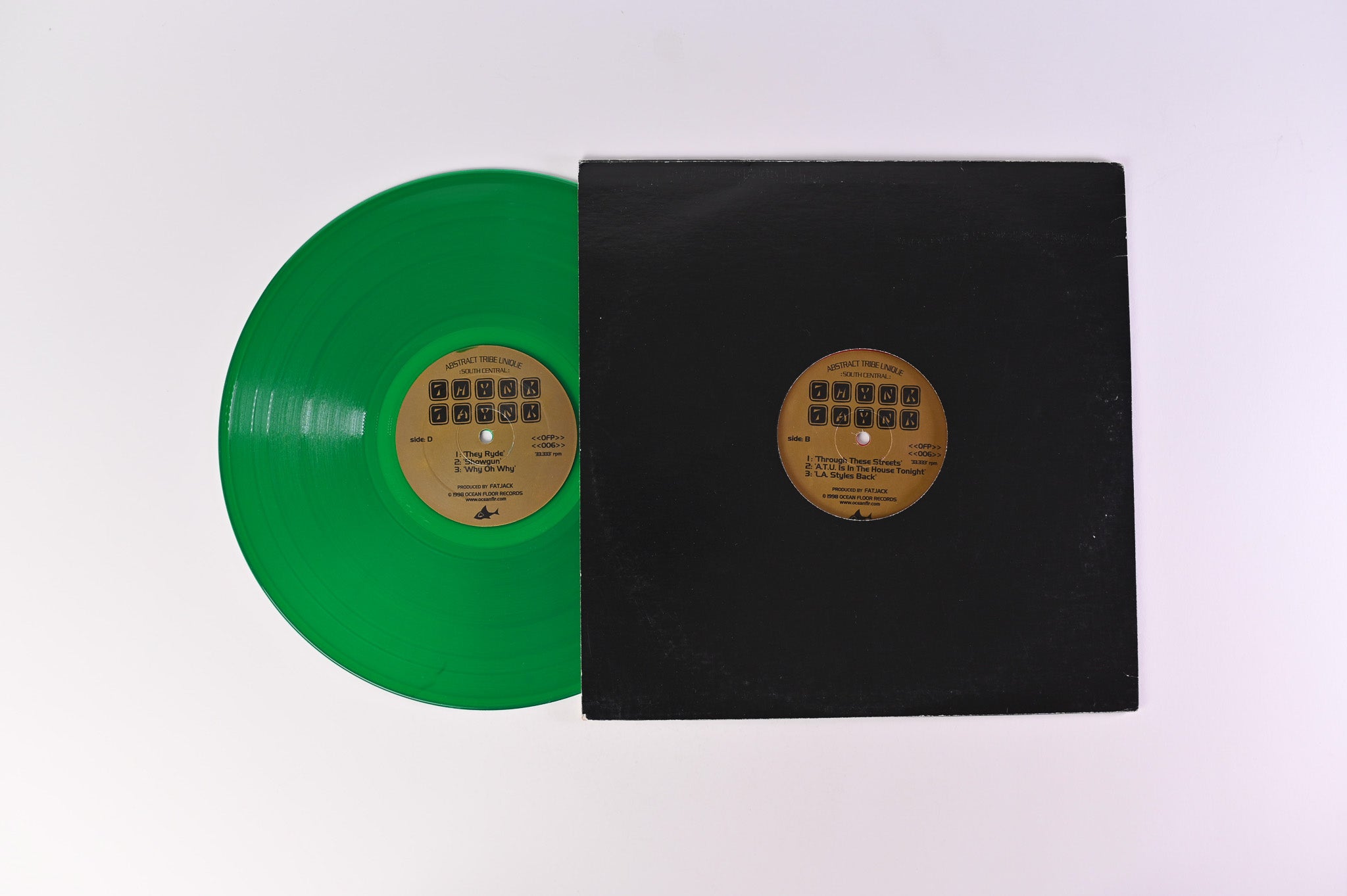 Abstract Tribe Unique - South Central Thynk Taynk on Ocean Floor Red and Green Vinyl