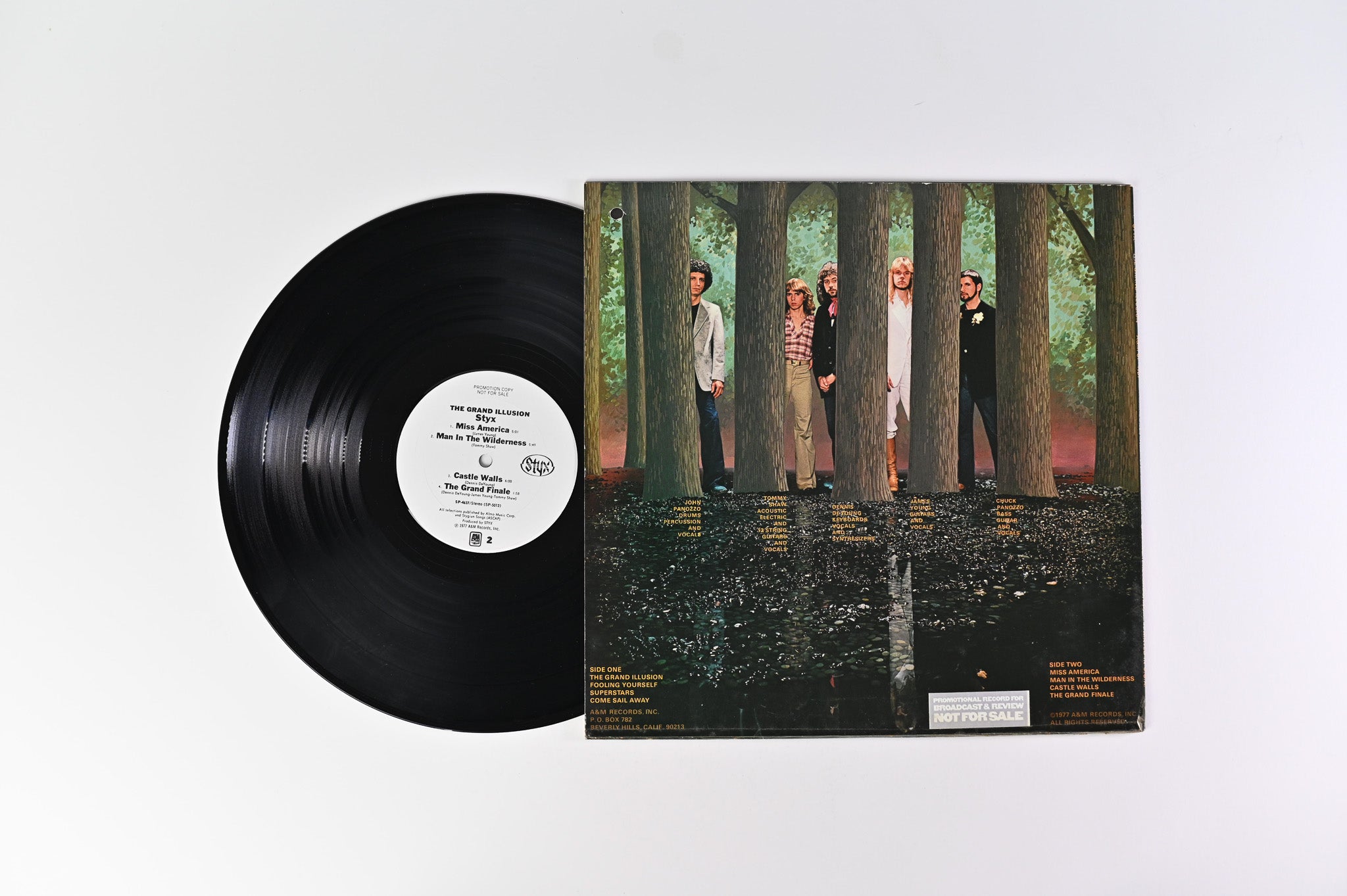 Styx - The Grand Illusion on A&M Promo with Poster