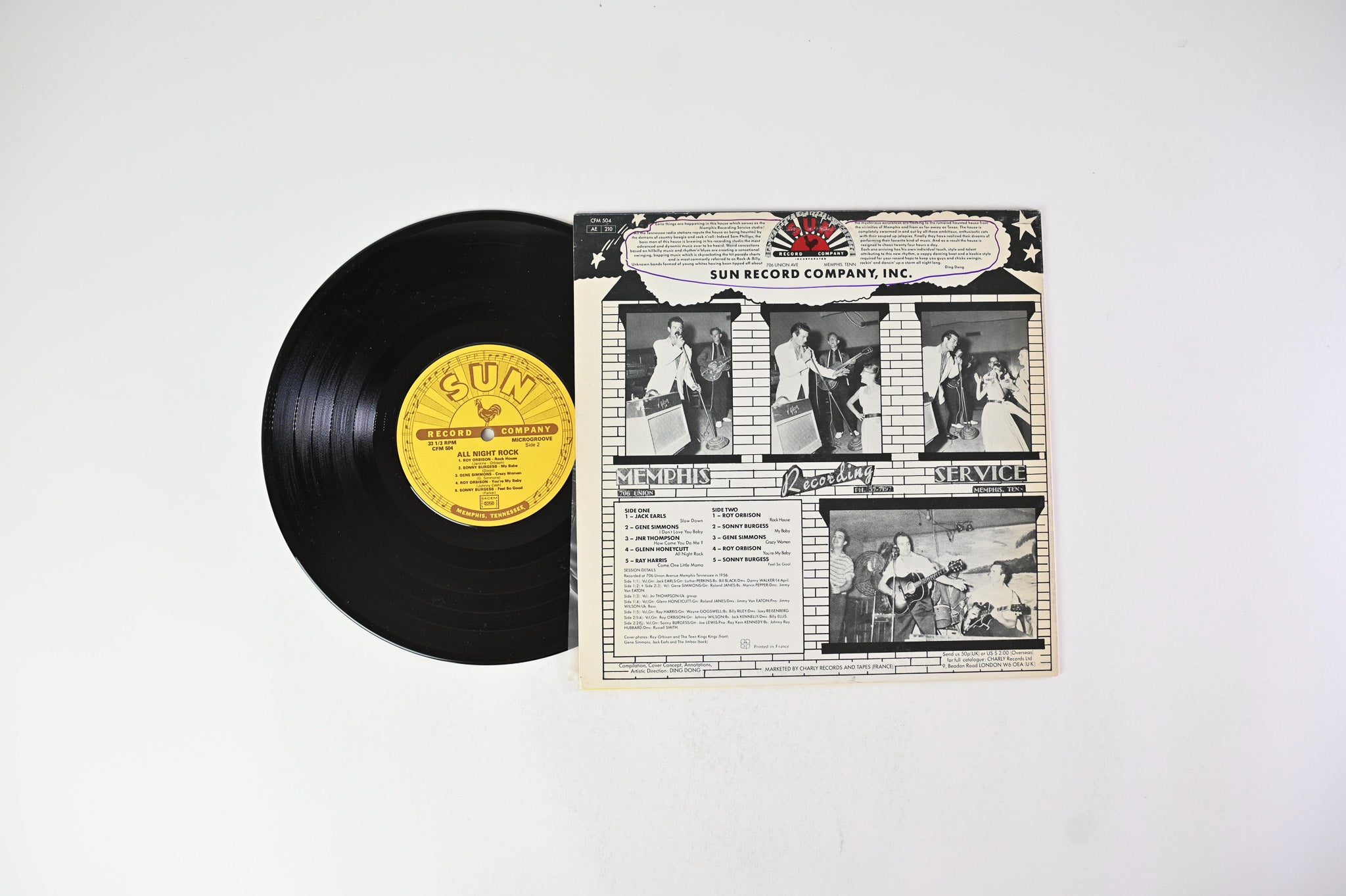 Various - All Night Rock on Sun - 10" Vinyl