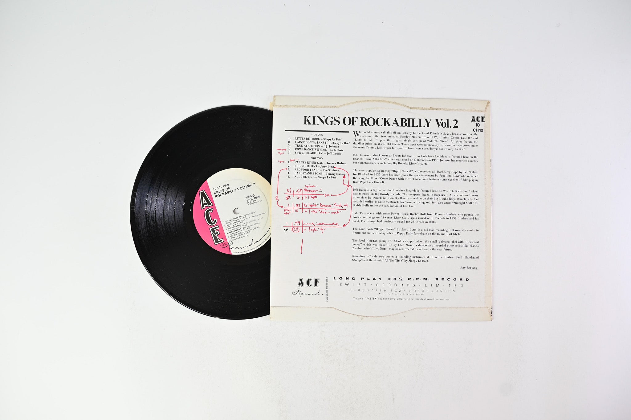 Various - Kings Of Rockabilly - Volume Two on Ace - 10" Vinyl