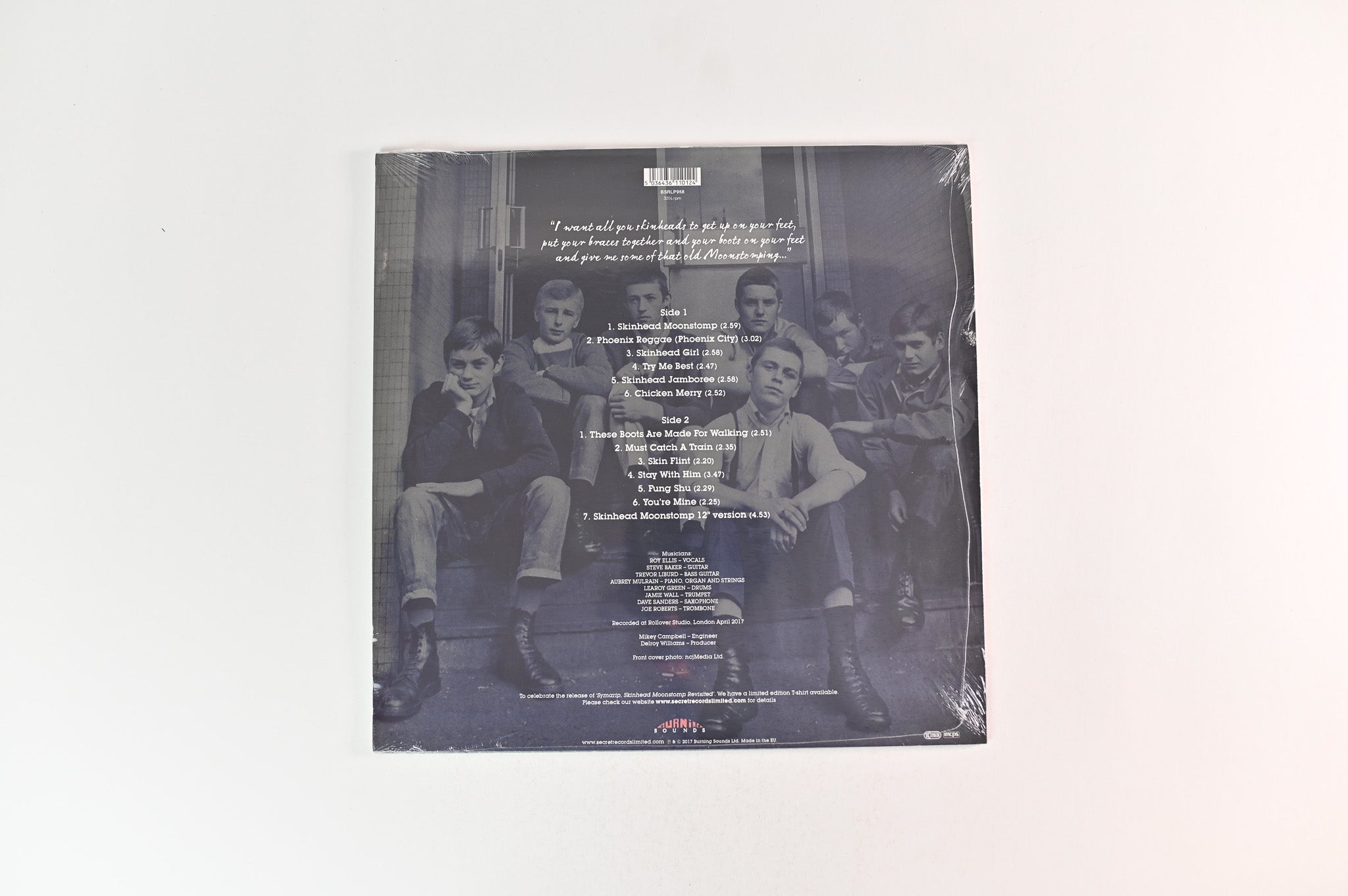 Symarip - Skinhead Moonstomp Revisited on Burning Sounds Ltd Red Vinyl Sealed