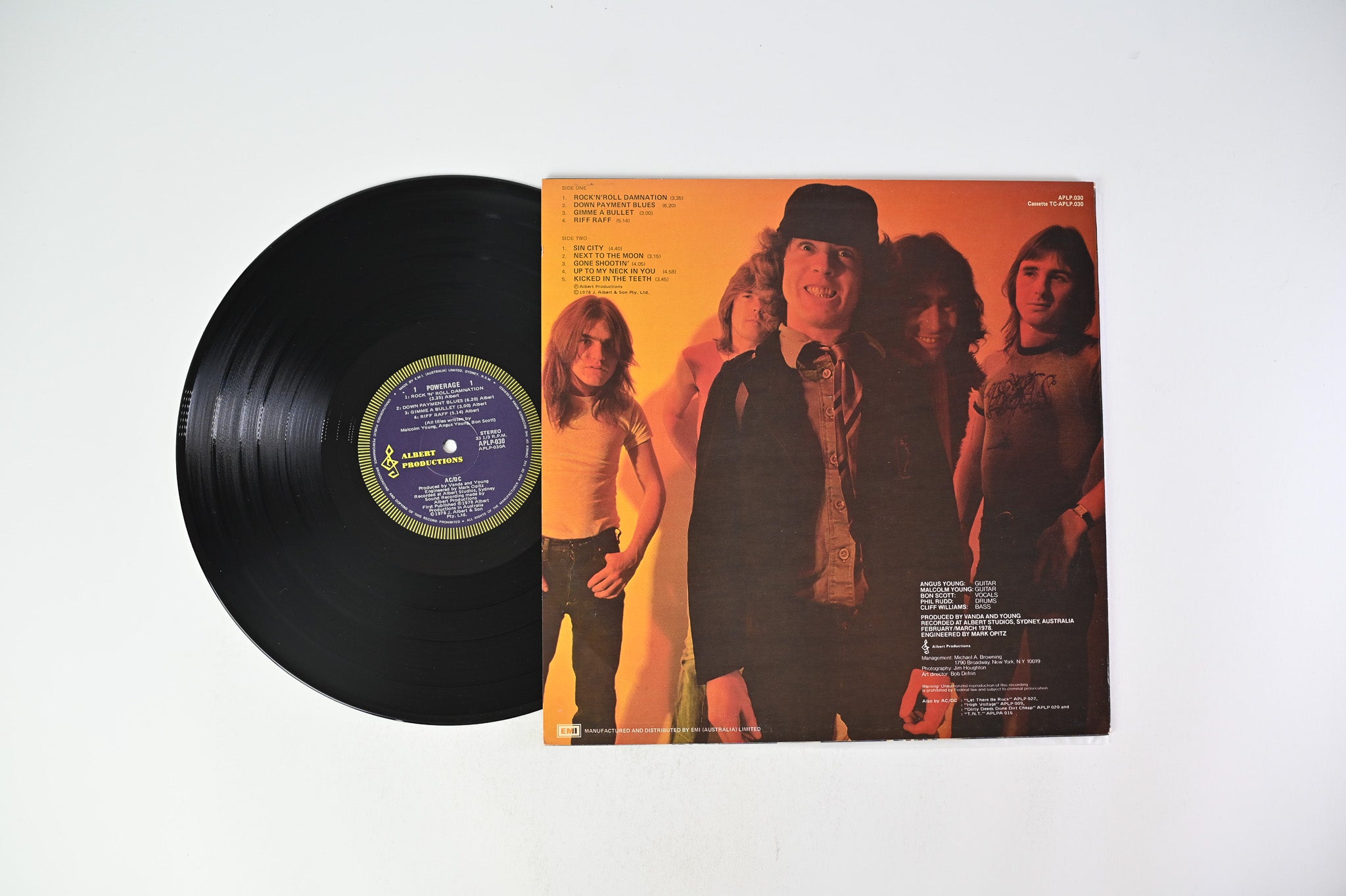 AC/DC - Powerage on Albert Australian 1st Pressing