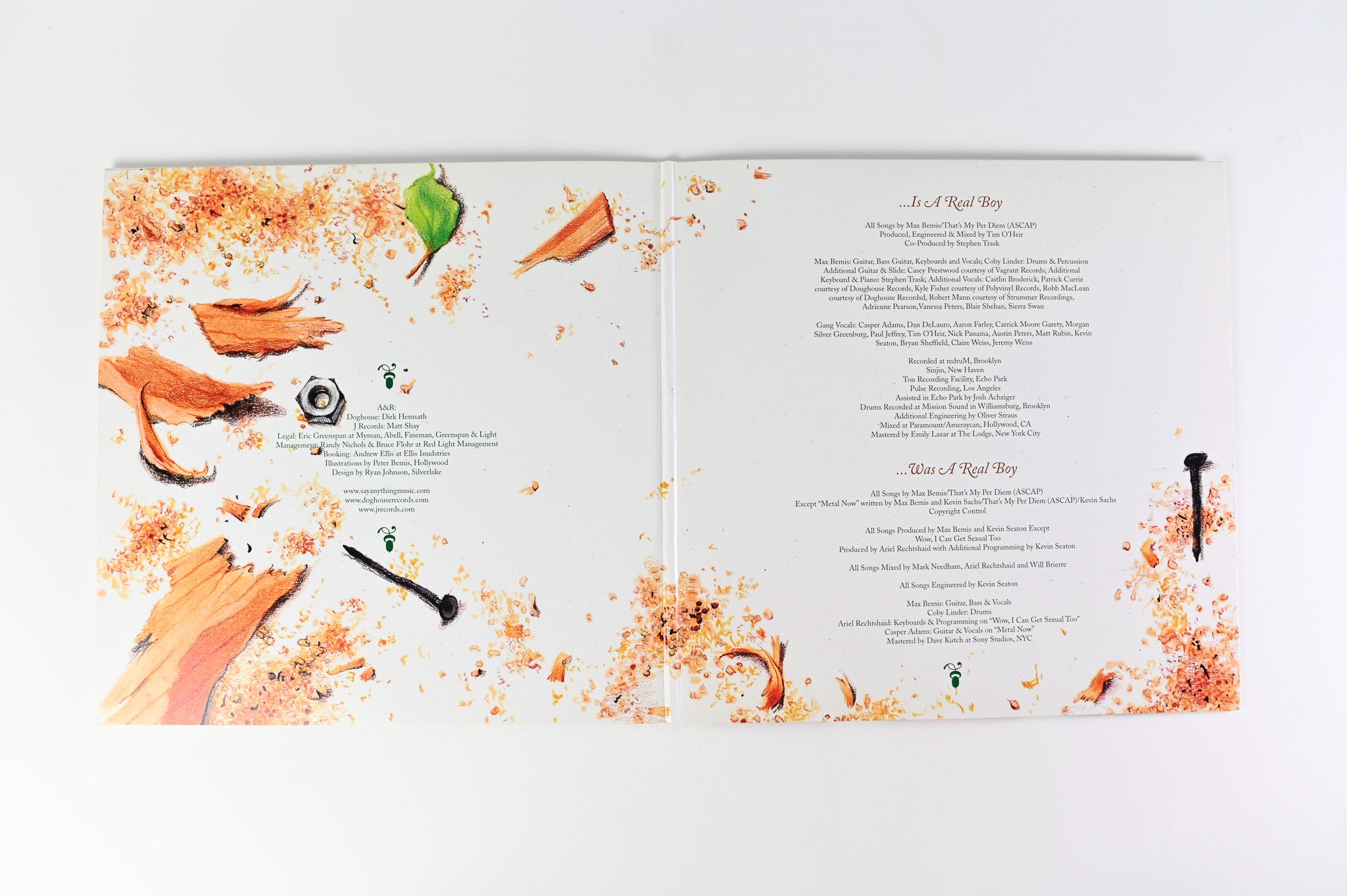 Say Anything - ...Is A Real Boy on Doghouse Orange Vinyl