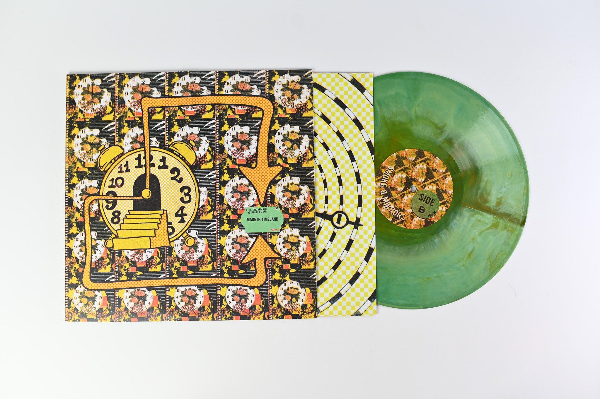 King Gizzard And The Lizard Wizard - Made In Timeland on ATO Ltd Green/Yellow Marbled