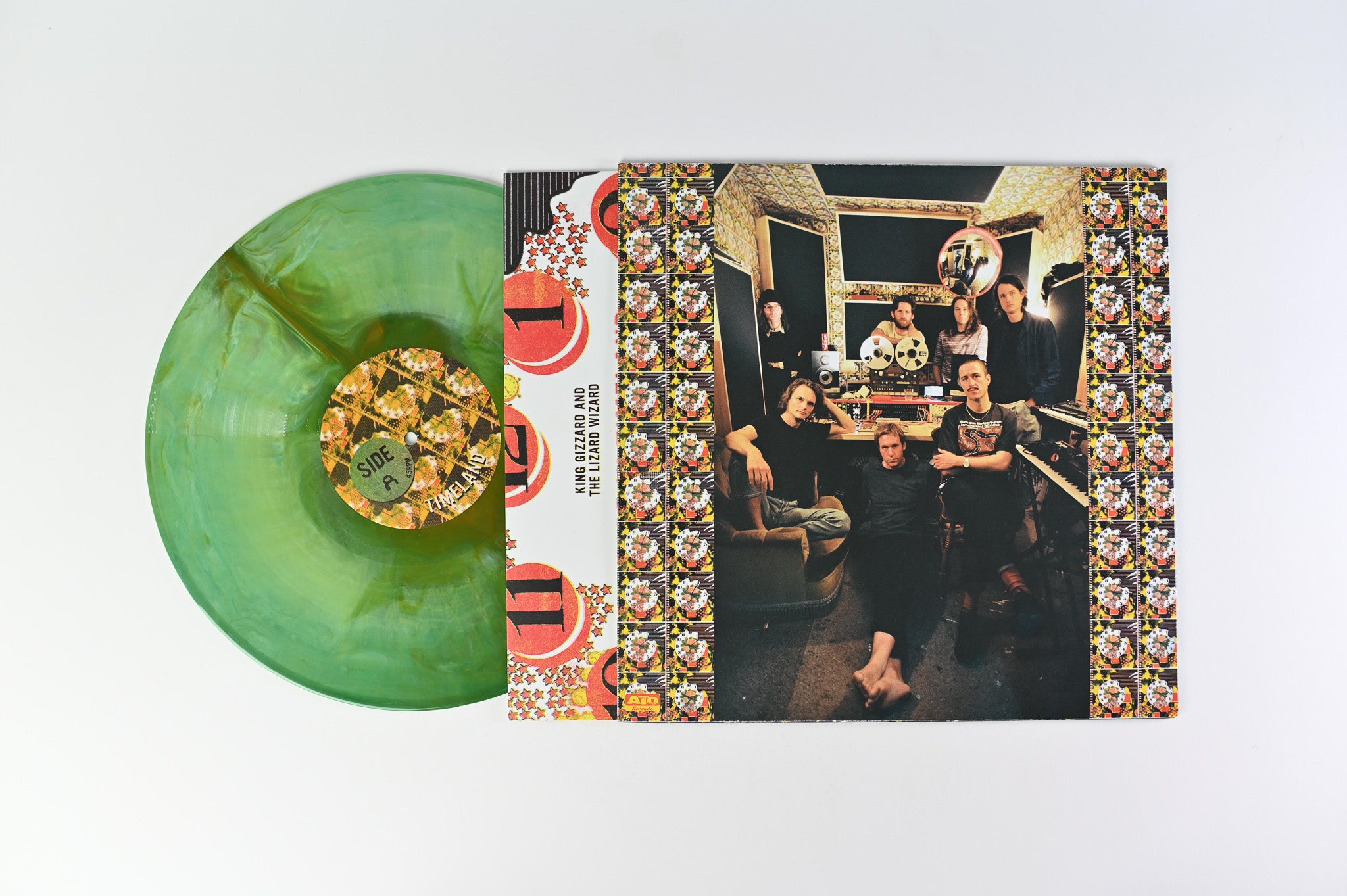 King Gizzard And The Lizard Wizard - Made In Timeland on ATO Ltd Green/Yellow Marbled