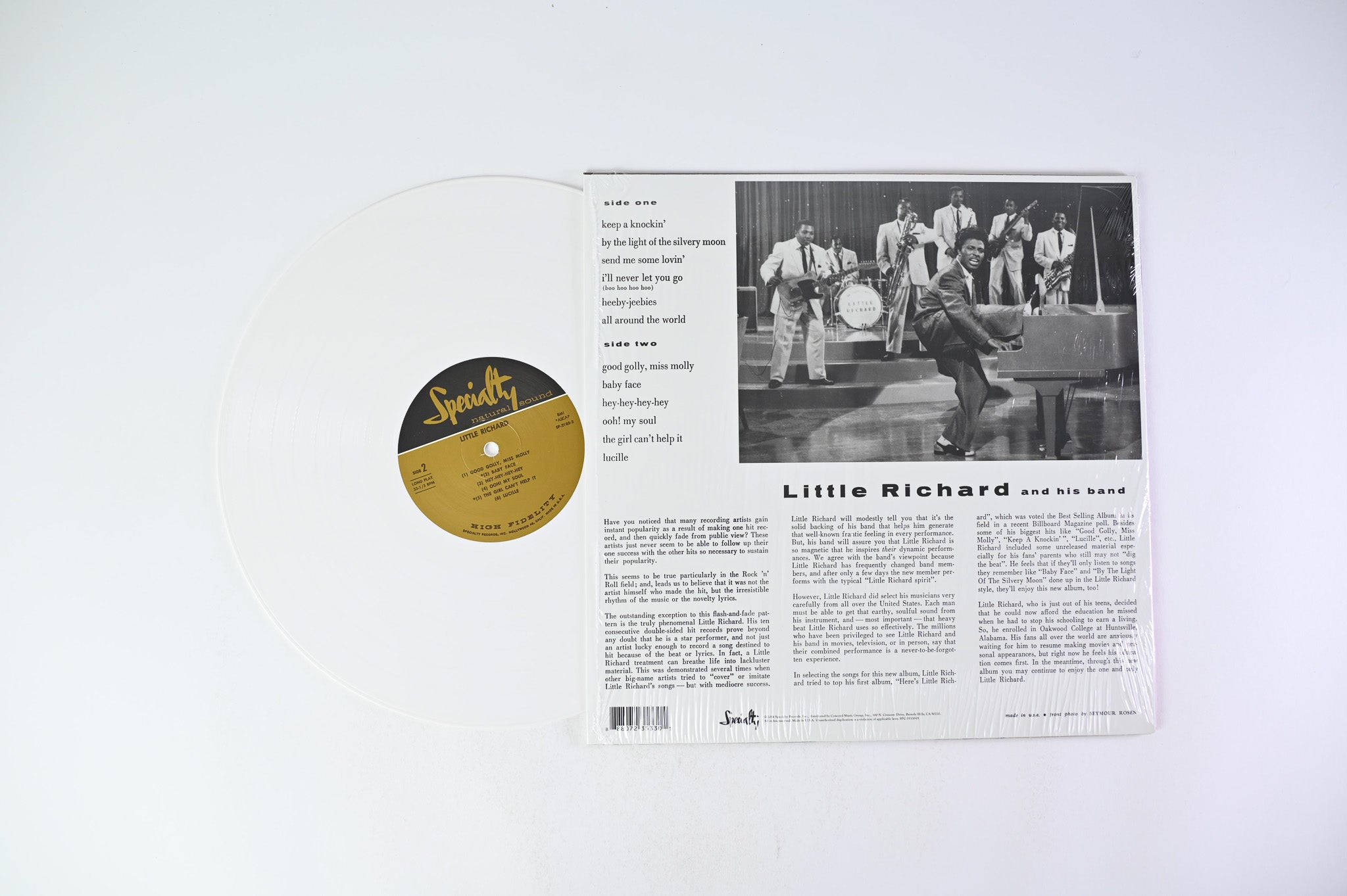 Little Richard - Little Richard on Specialty RSD BF 2014 White Vinyl Reissue