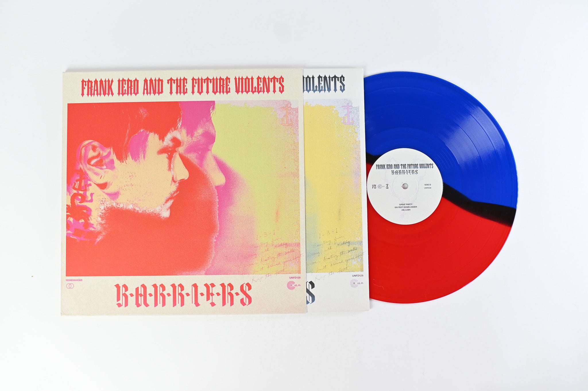 Frank Iero And The Future Violents - Barriers on UNFD 45 RPM Blue/Red Vinyl