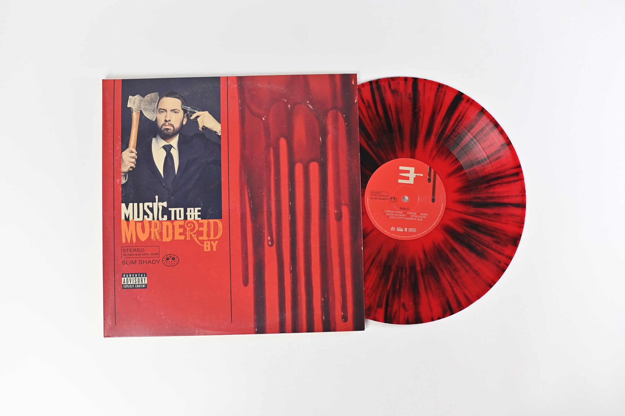 Eminem - Music To Be Murdered By on Shady/Aftermath/Interscope Records Red w/Black Splatter, Alternate Cover