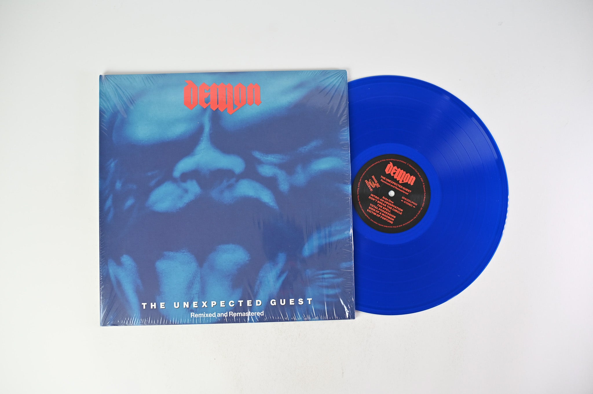 Demon - The Unexpected Guest: Remixed And Remastered on Spaced Out Blue Vinyl Reissue