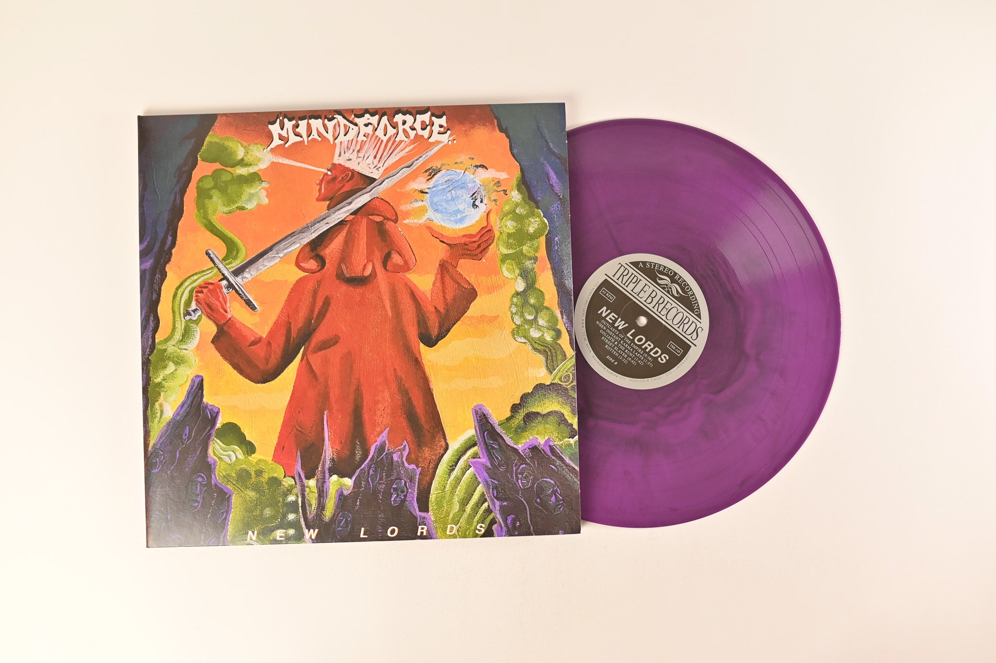 Mindforce - New Lords on Triple-B Records on Galaxy Purple Vinyl