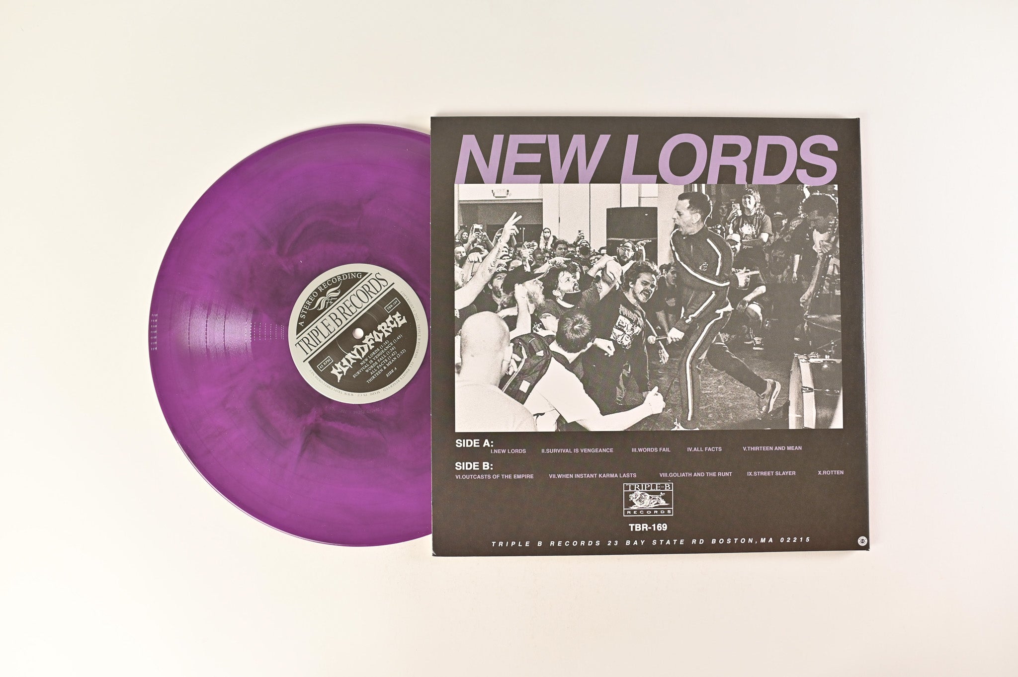 Mindforce - New Lords on Triple-B Records on Galaxy Purple Vinyl