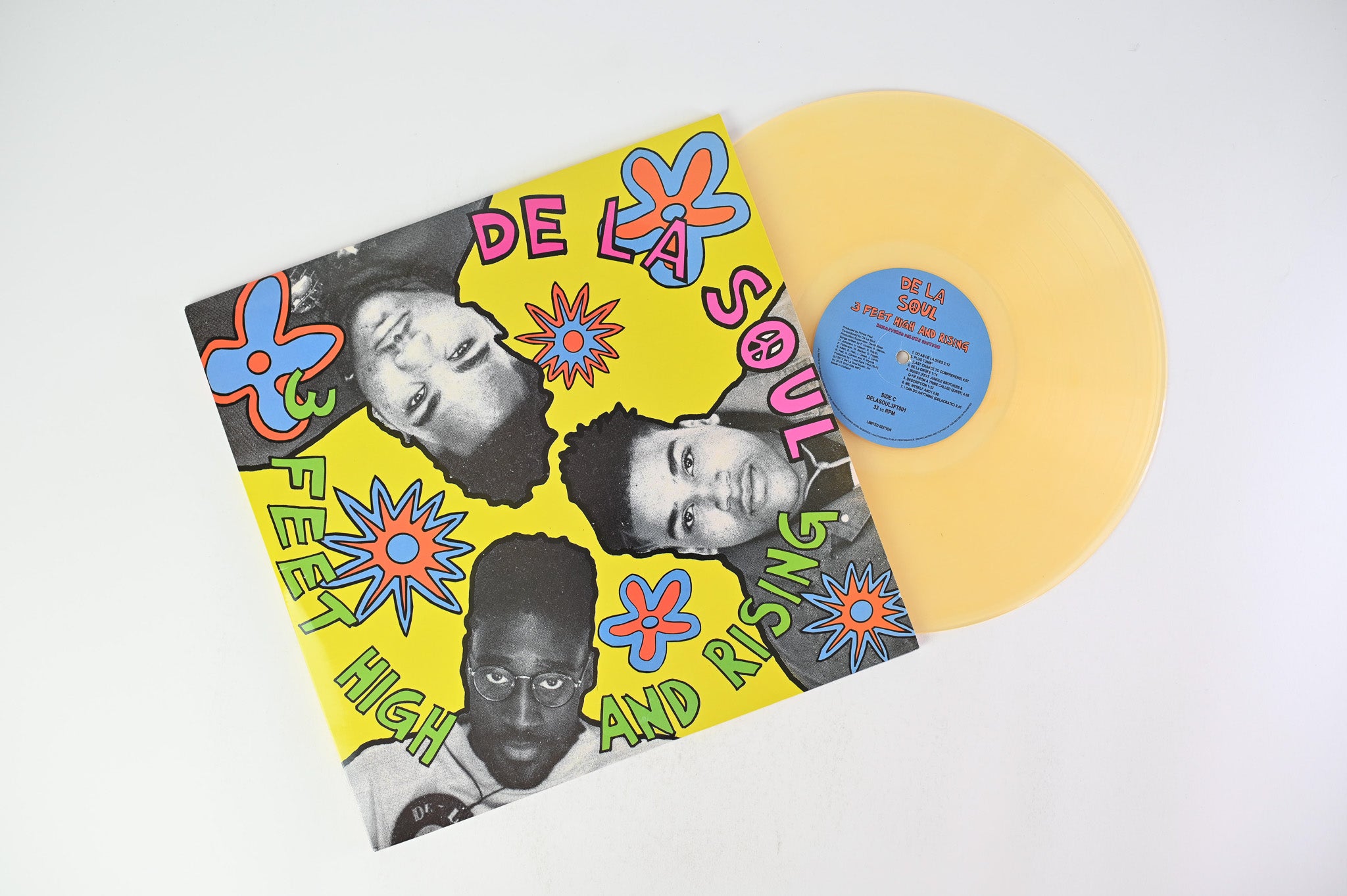 De La Soul - 3 Feet High And Rising Orange / Yellow / Clear Vinyl Unofficial Pressing
